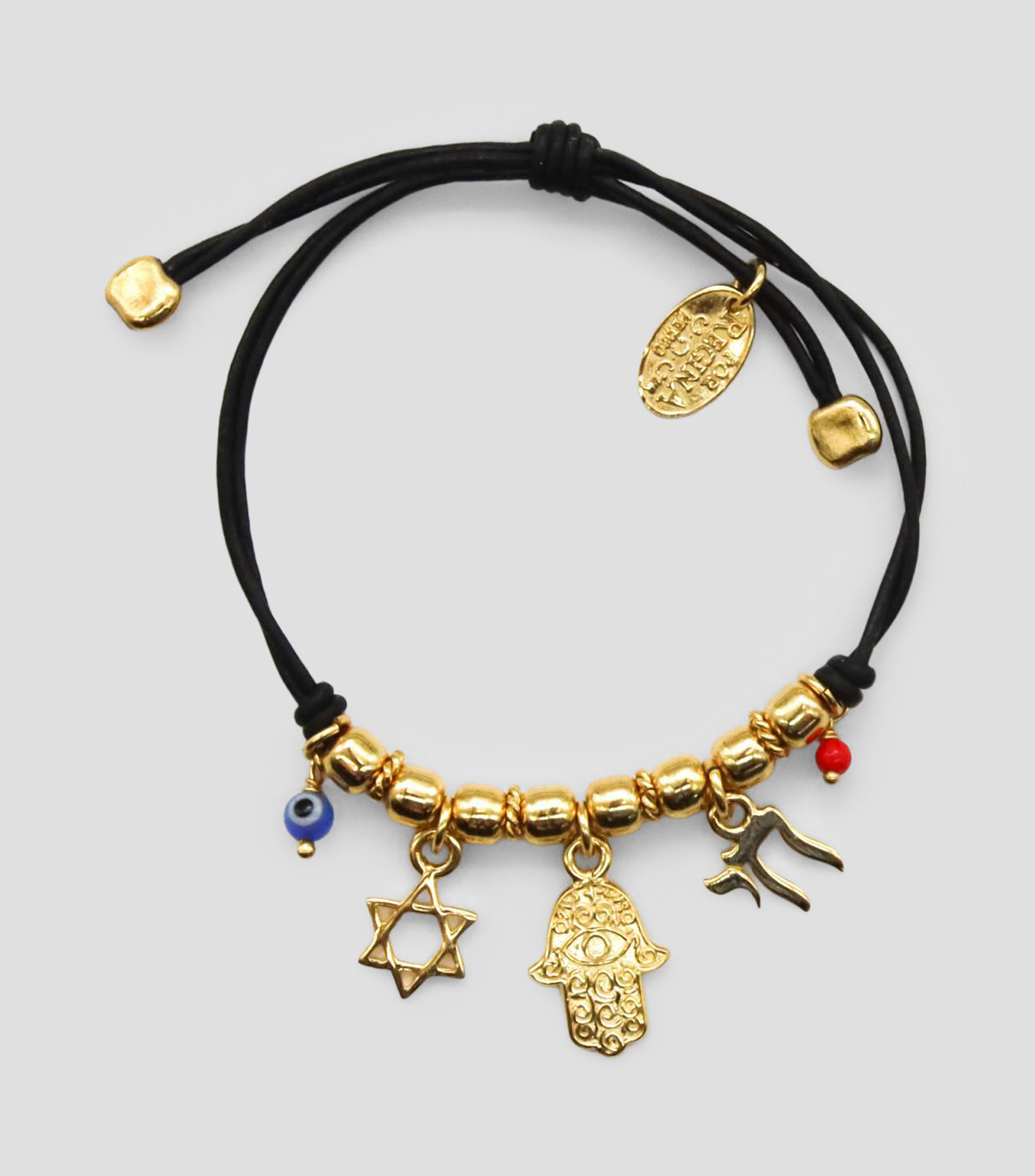 Pulsera con dijes judíos Mujer