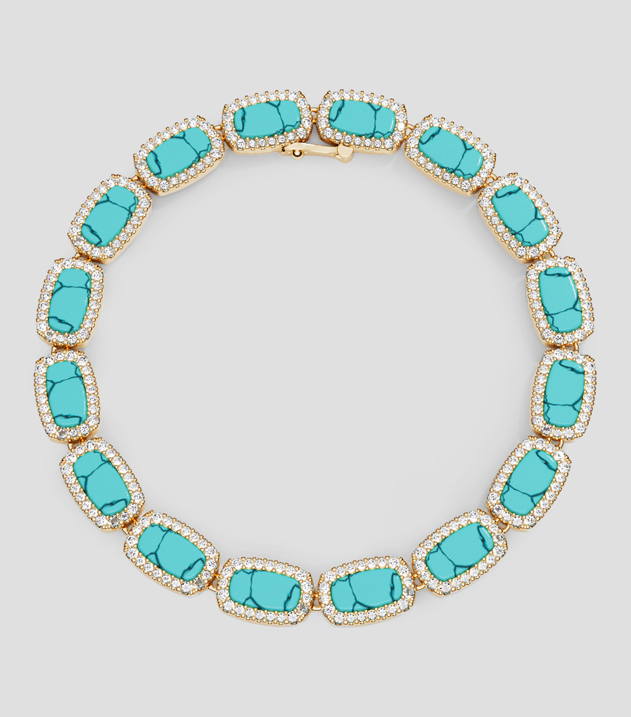 Brazalete con formas ovaladas Unisex