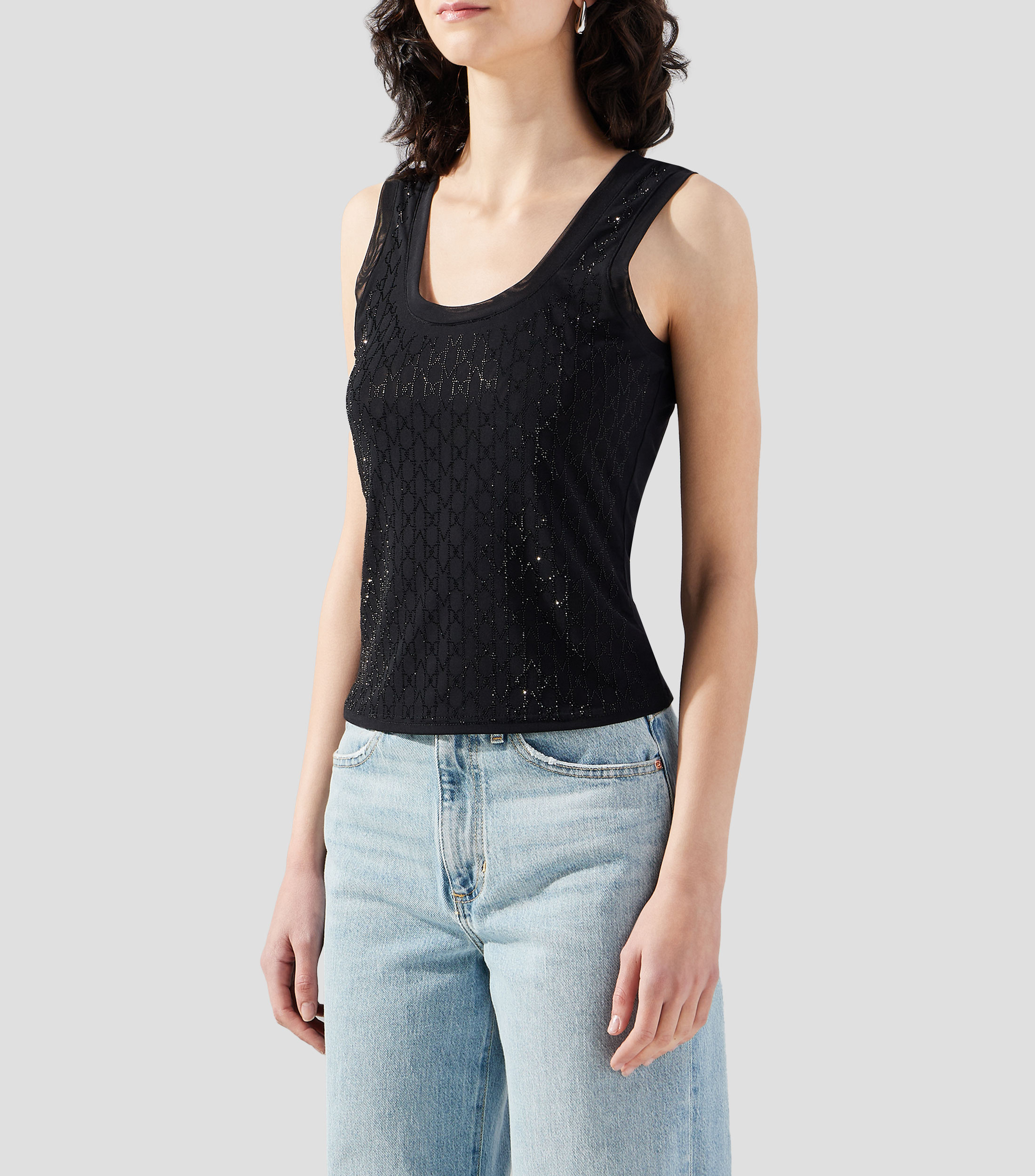 Blusa diseño fantasía sin mangas Mujer