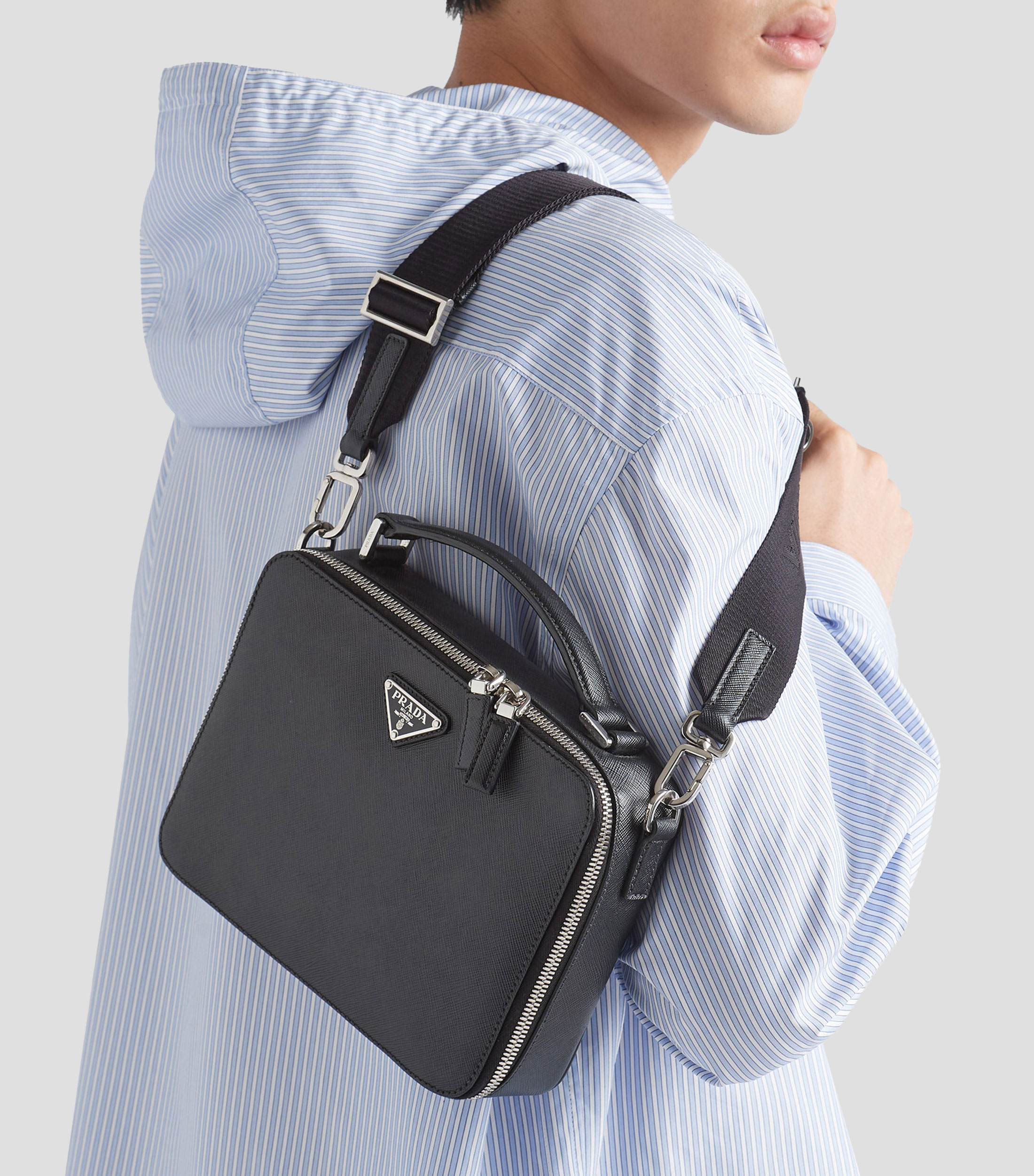 Bolso Brique de piel saffiano