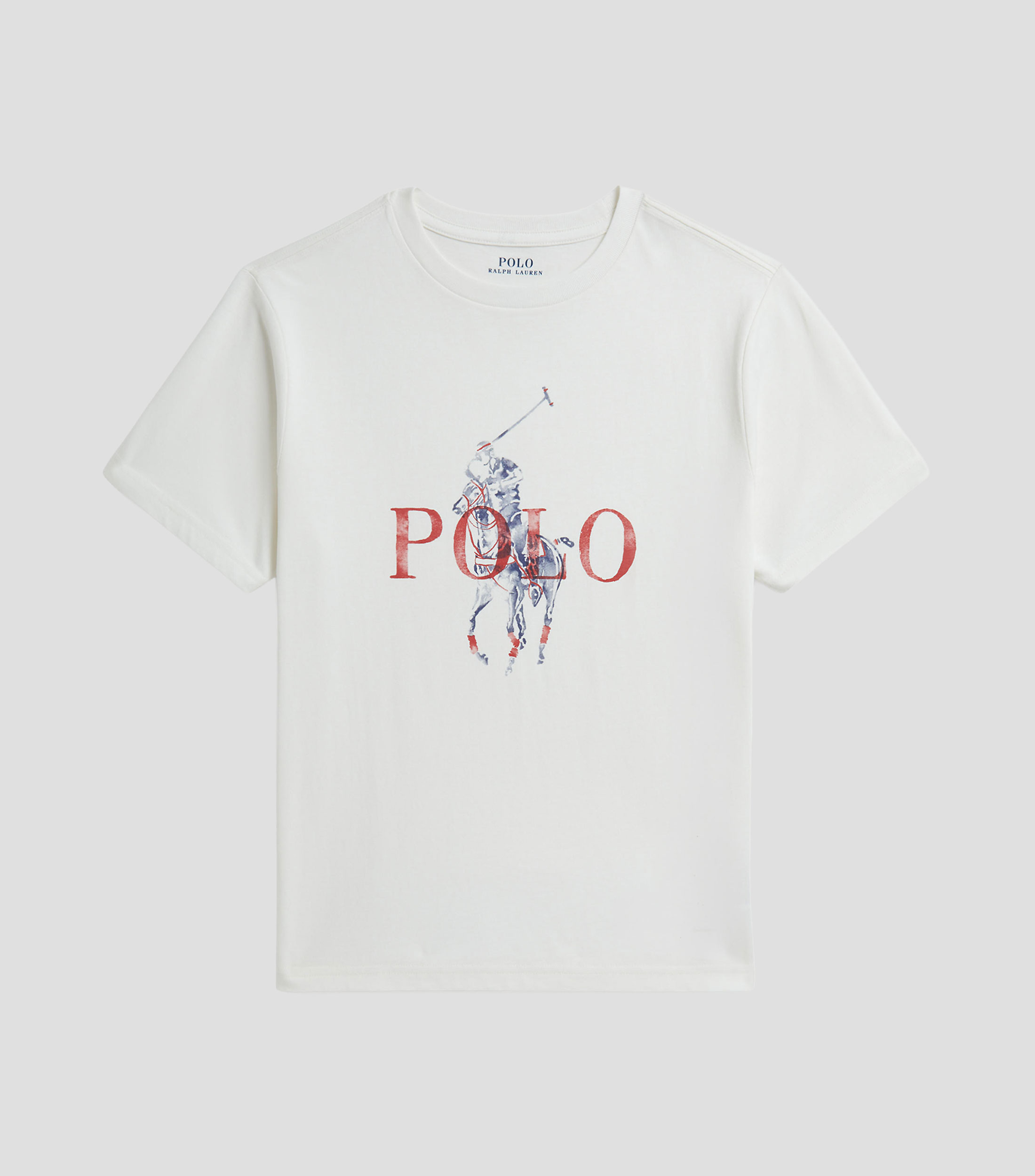 Playera de cuello redondo con manga corta estampada Niño