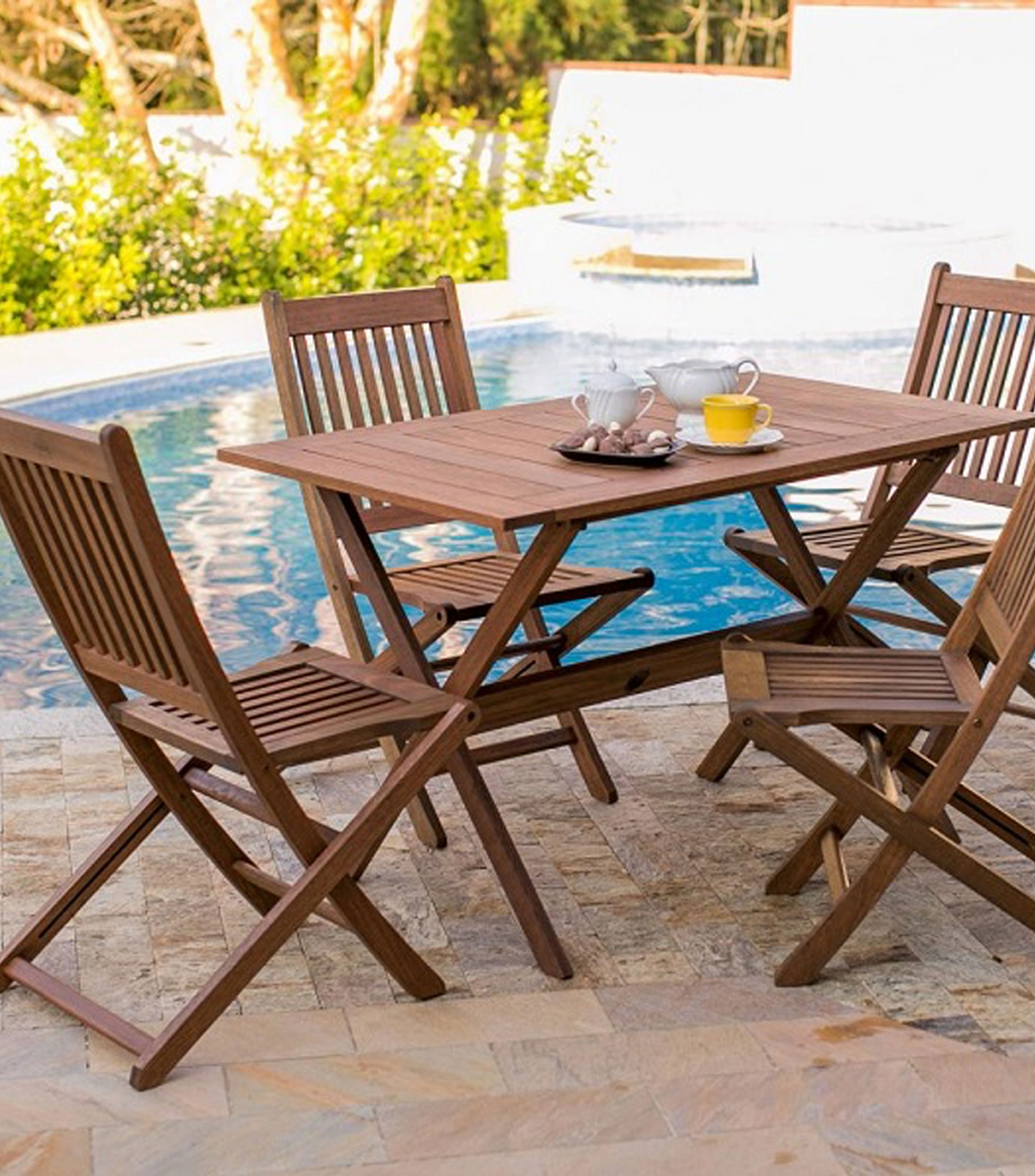 Silla plegable para exterior Ipanema en madera