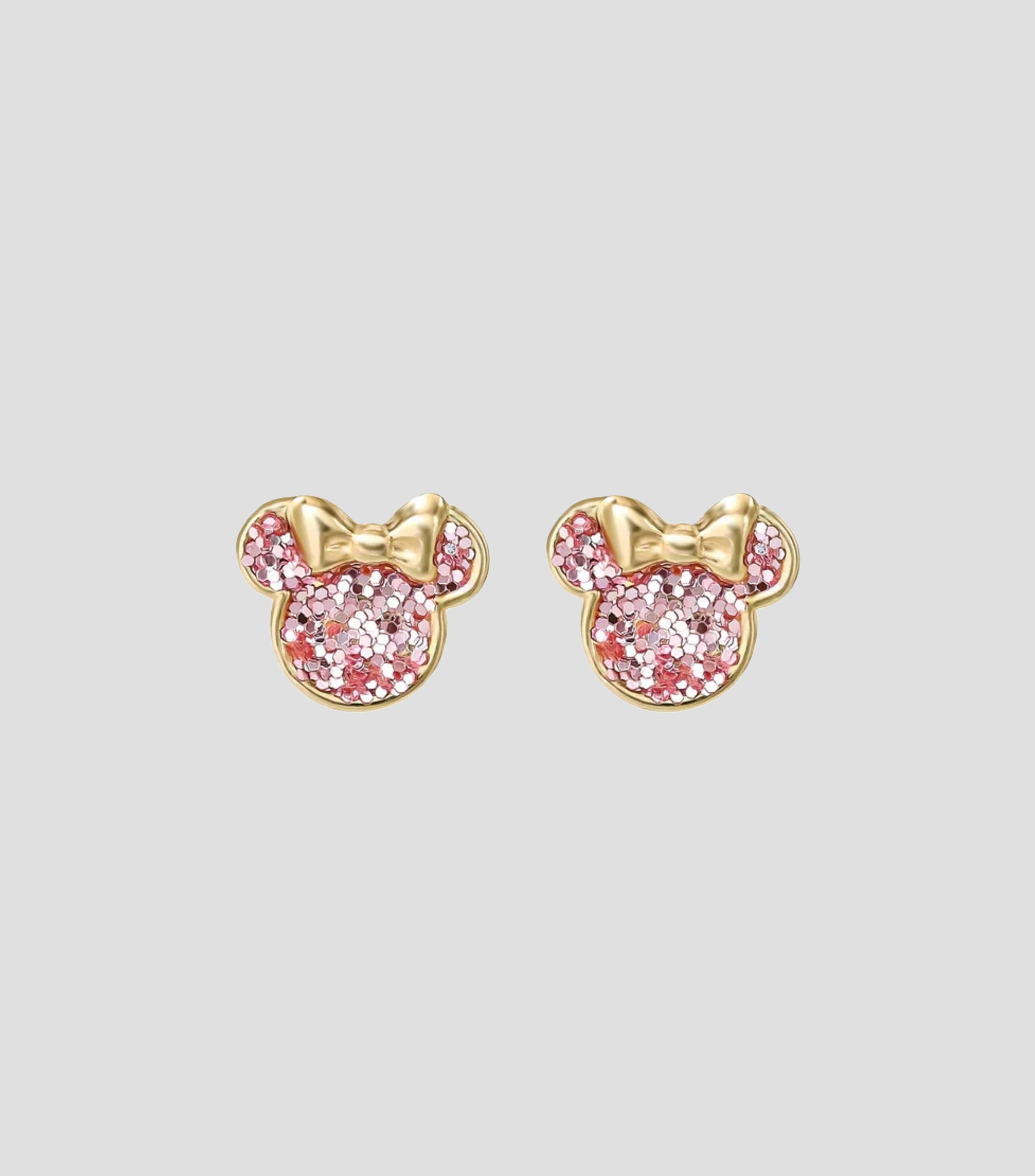 Aretes en Oro de 14 Kilates Minnie Niña