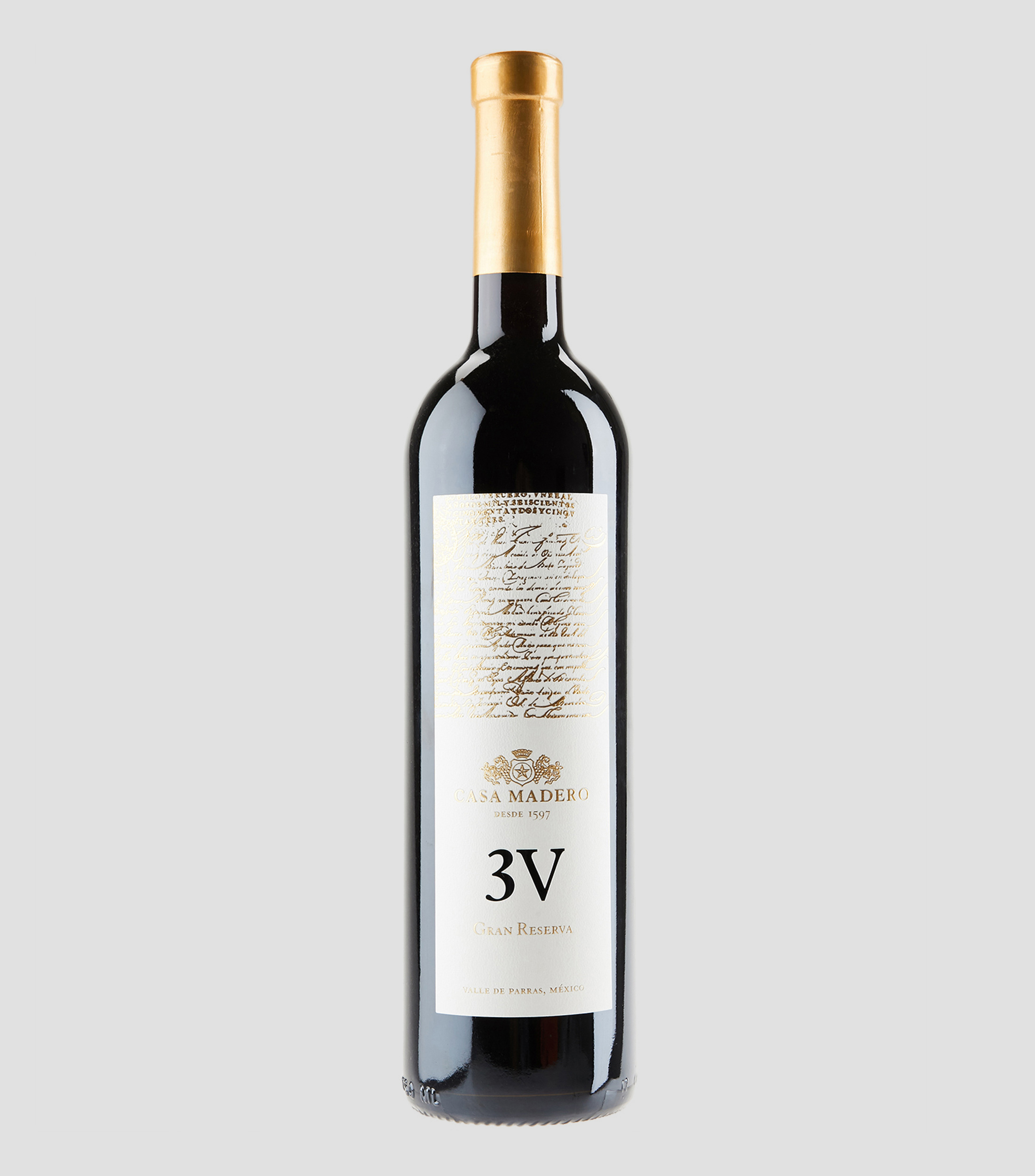 Vino tinto Cabernet Sauvignon Casa Madero 3V, 750 ml