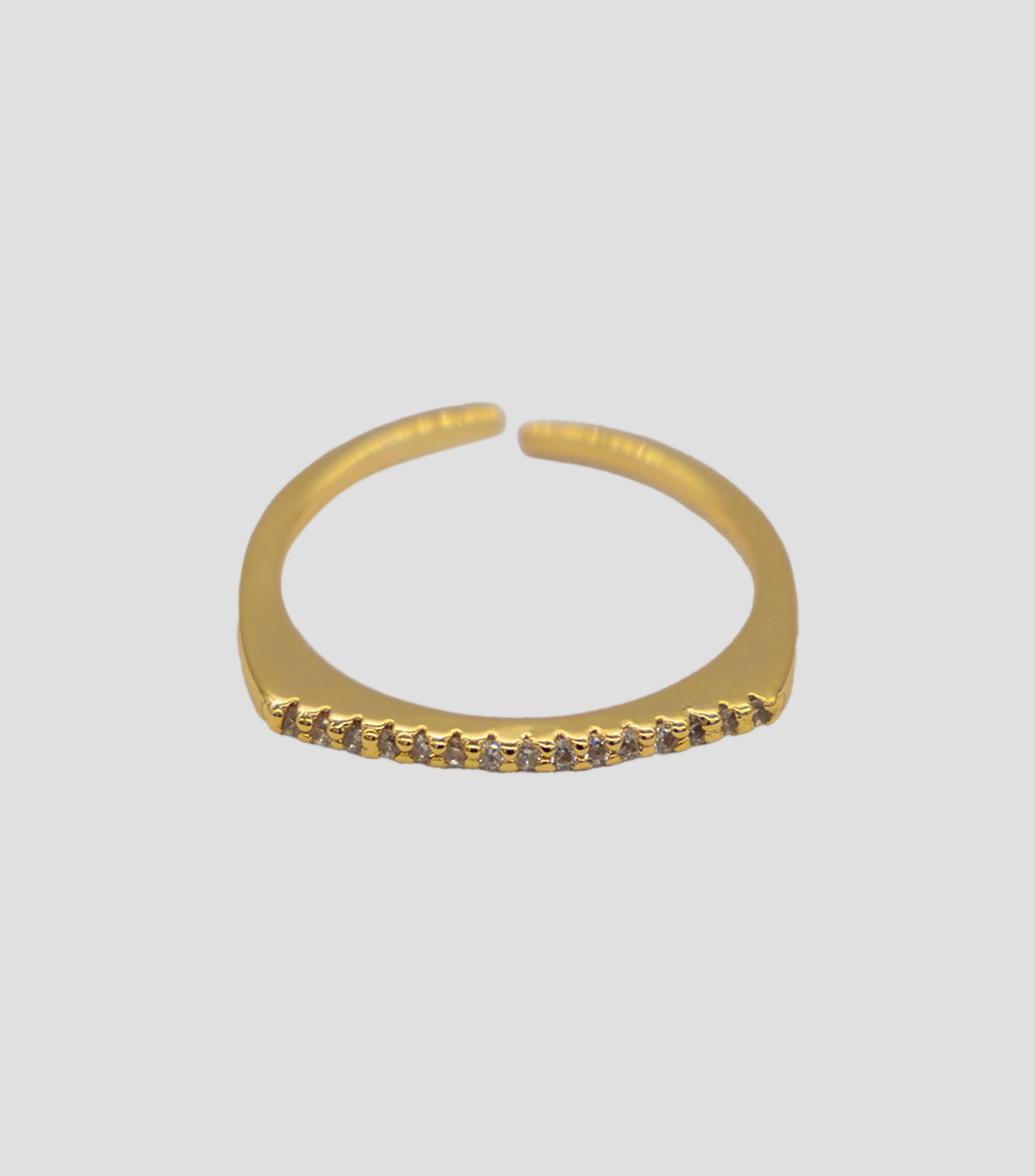 Anillo línea circonias Mujer