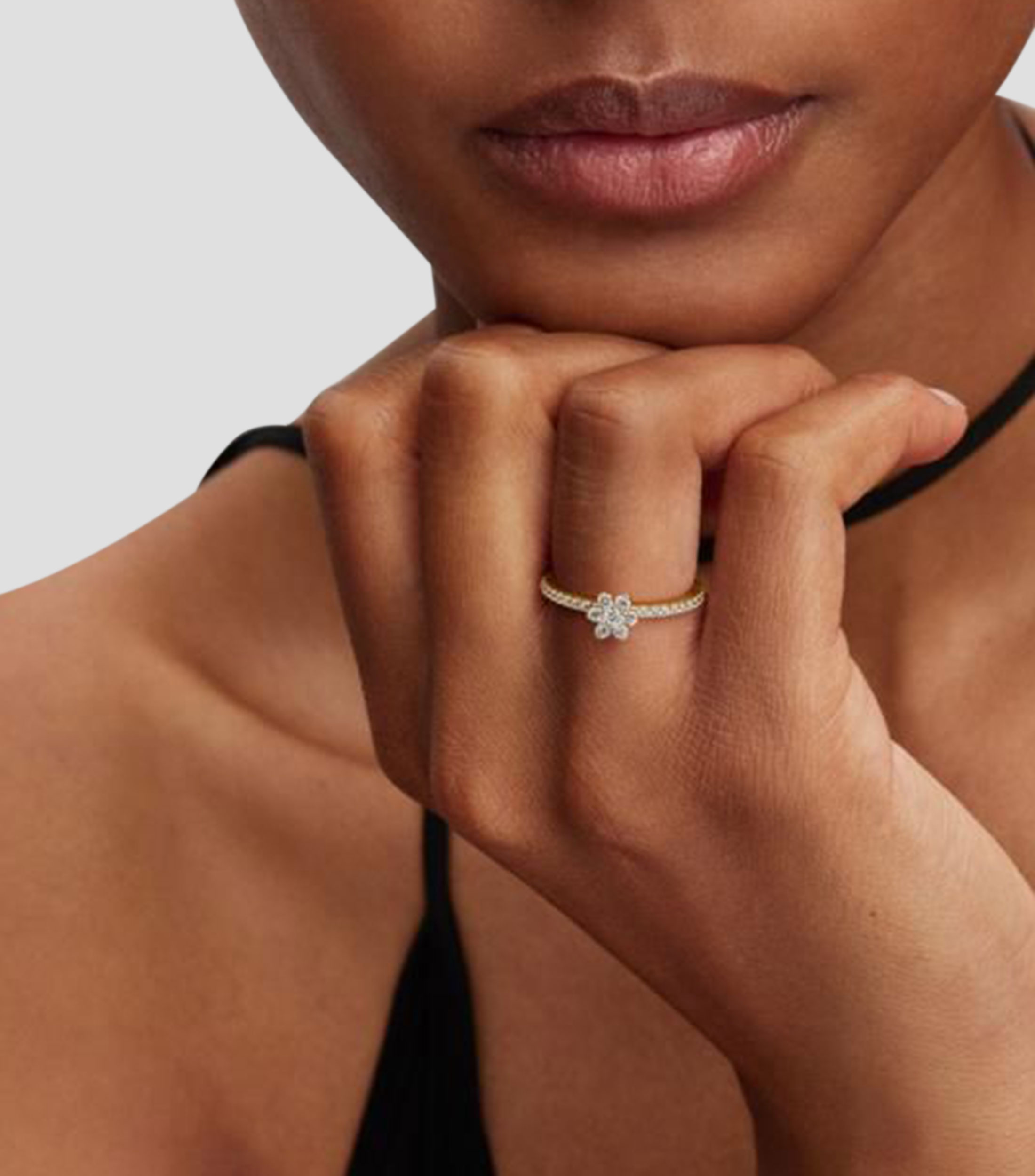 Anillo en plata Flor Mujer