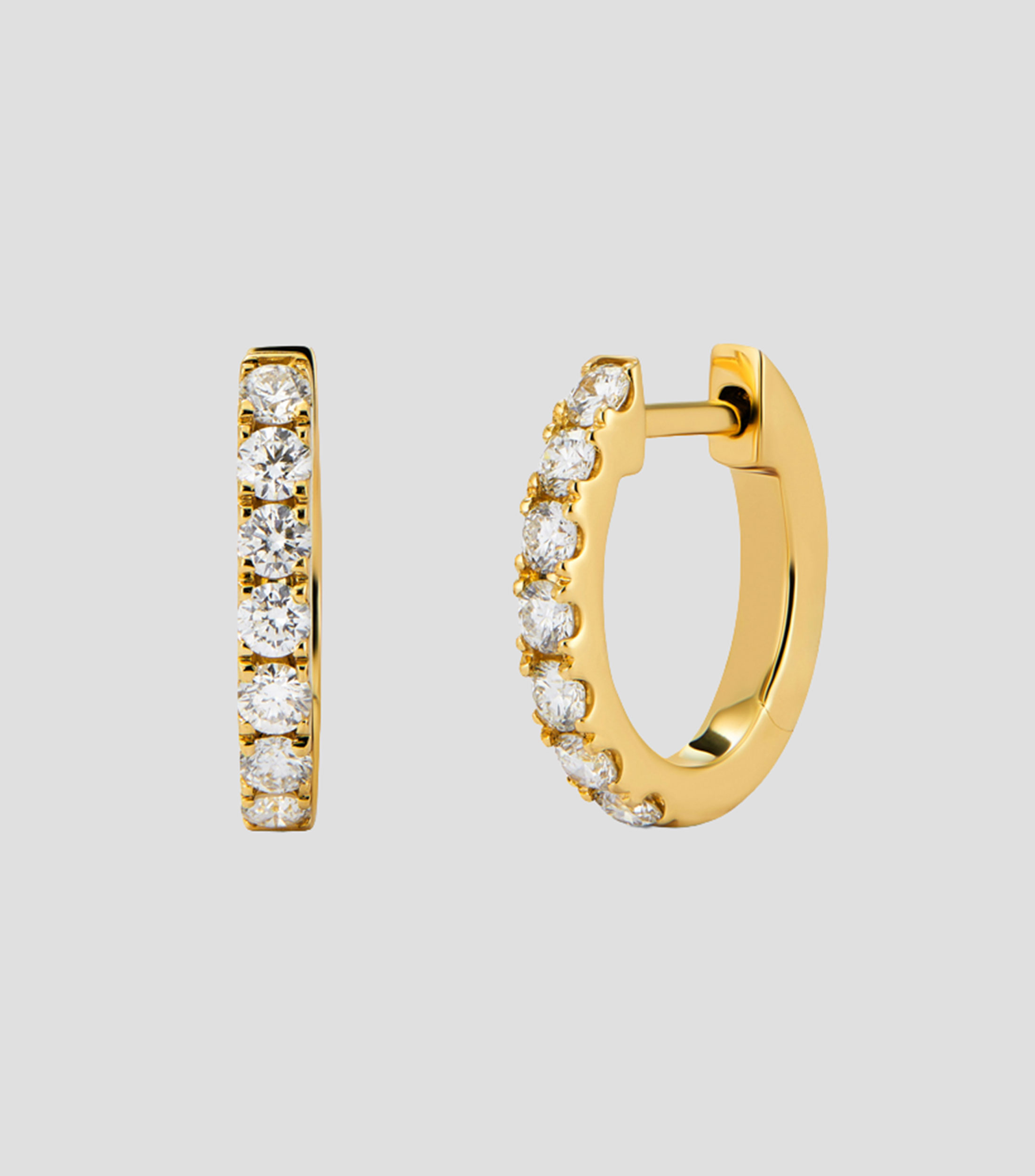 Aretes en oro amarillo de 18 Kilates con diamantes Grace Mujer