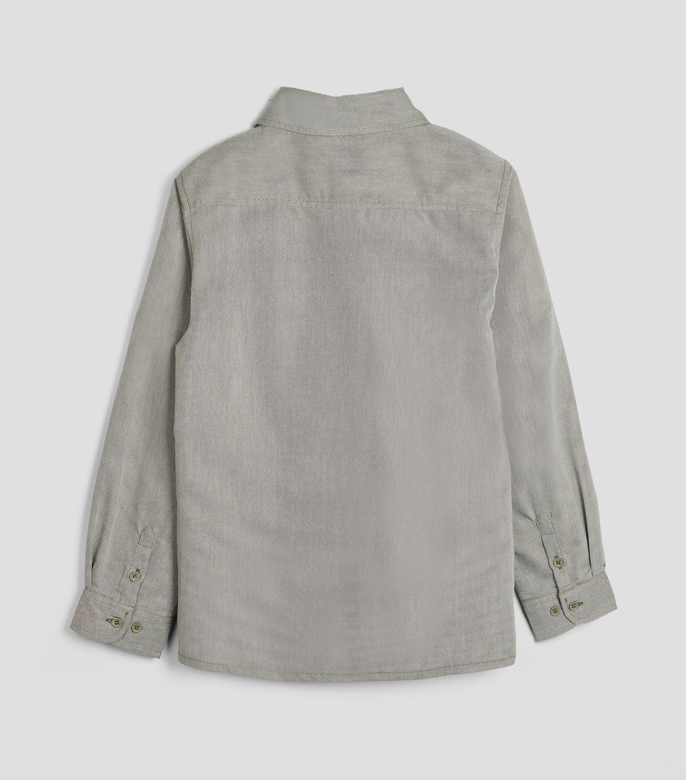 Camisa lisa manga larga Niño