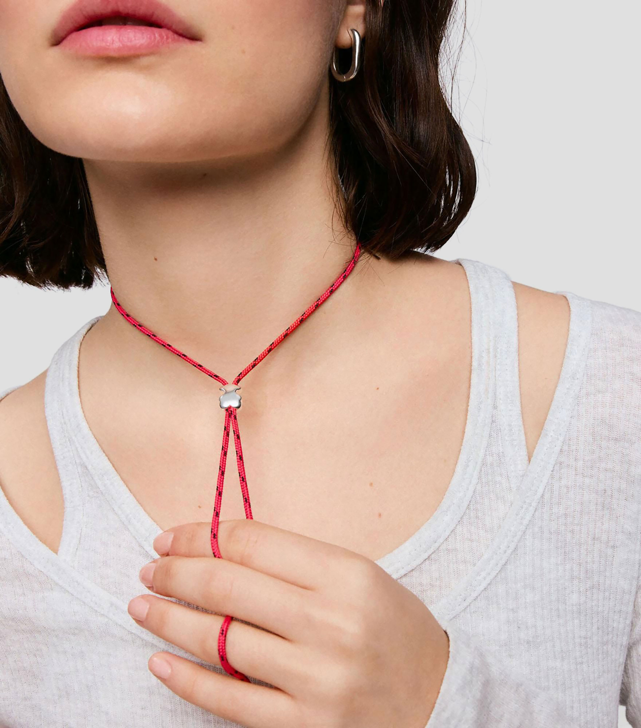 Collar Bold Motif con osito Mujer