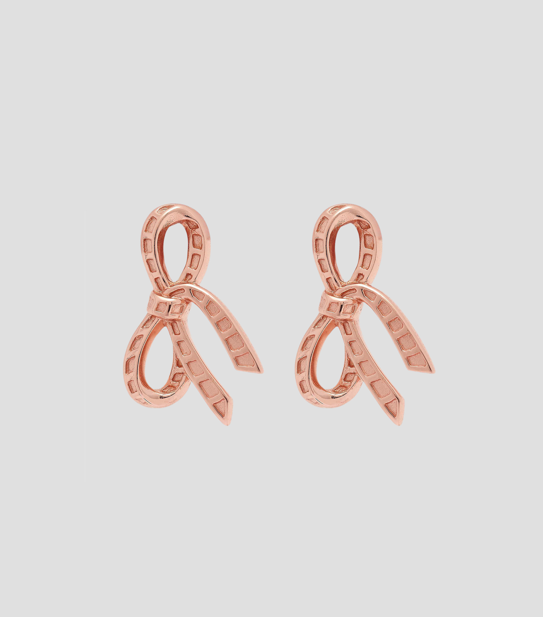 Aretes moño en Plata Bow Mujer