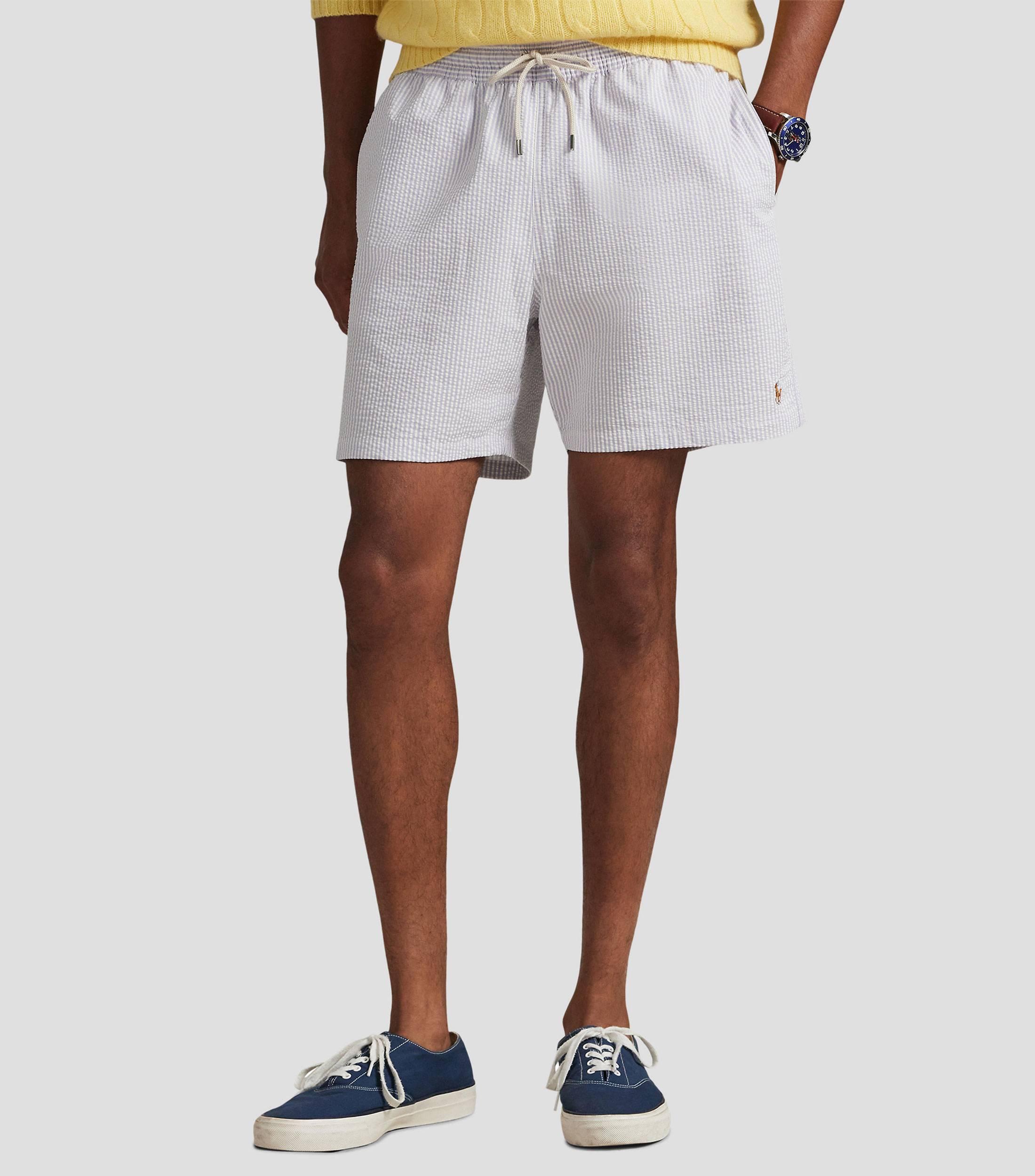 Traje de baño largo líneas Hombre