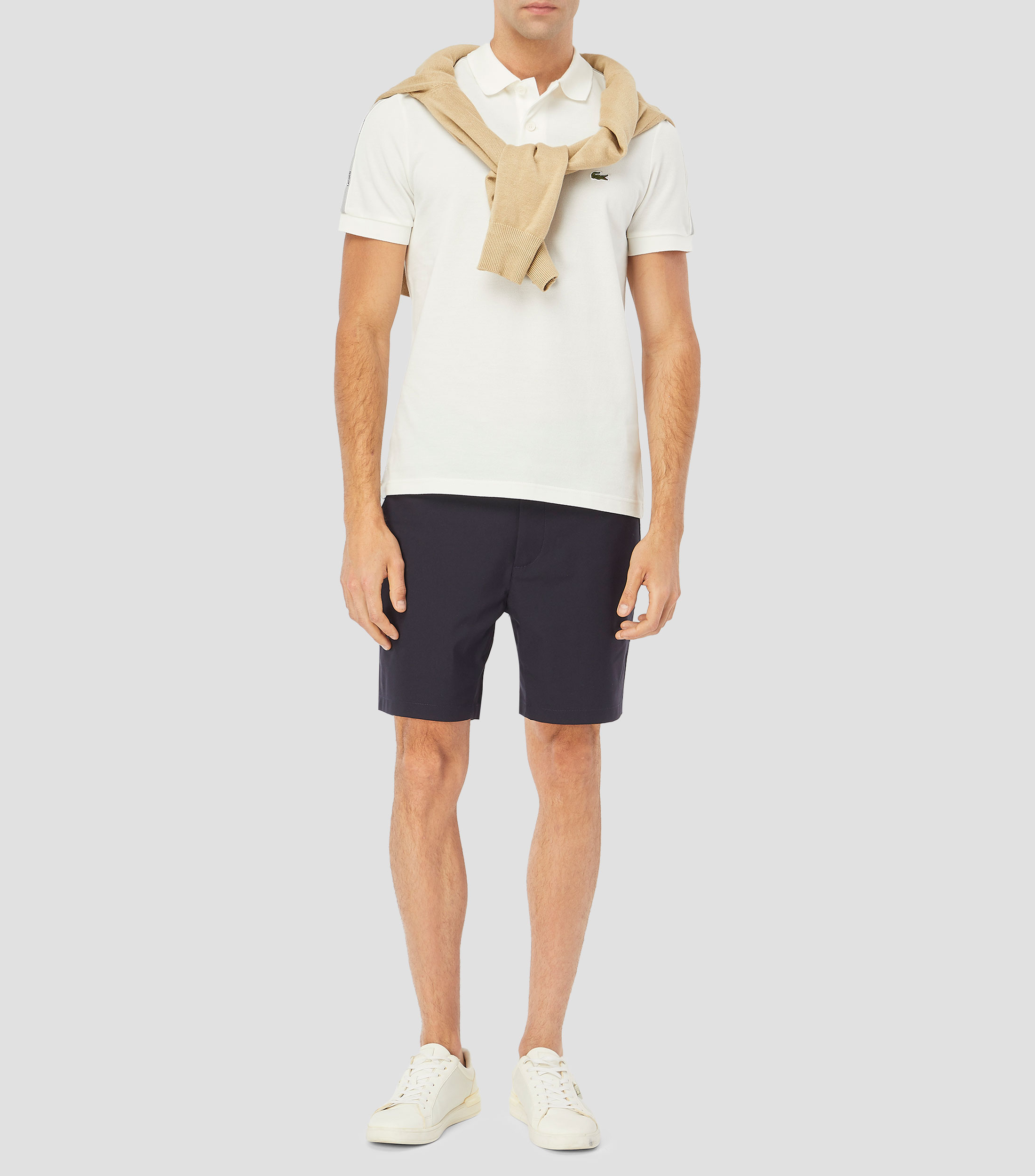 Playera tipo polo manga corta lisa Hombre