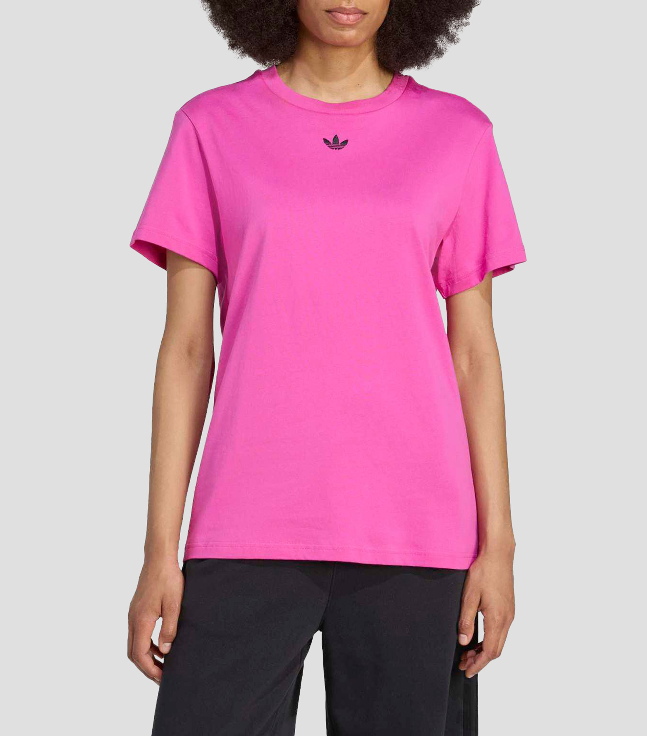 Playera cuello redondo manga corta lisa Mujer