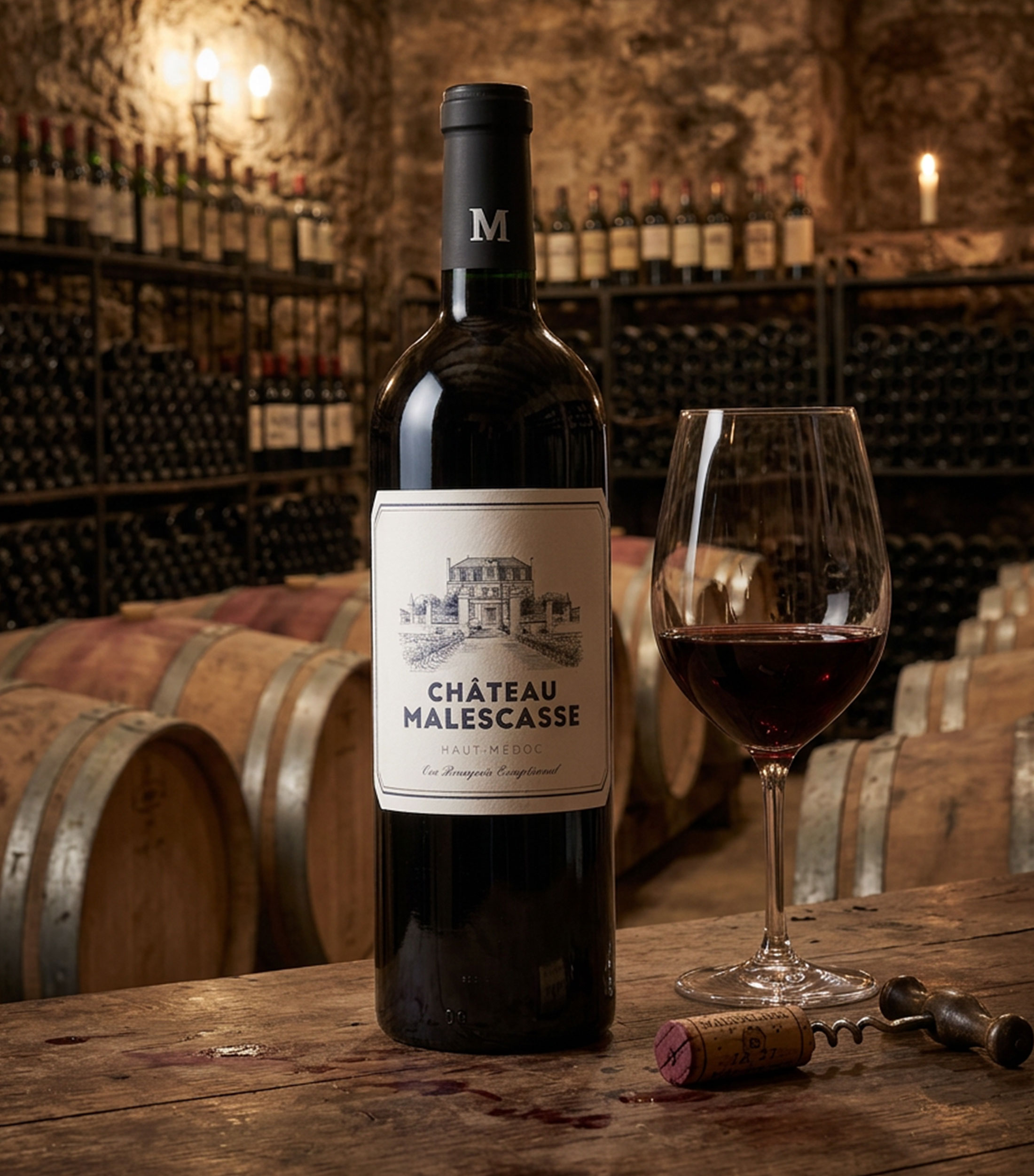 Vino tinto ensamble Château Malescasse Cru Bourgeois Exceptionnel, Francia, 750 ml