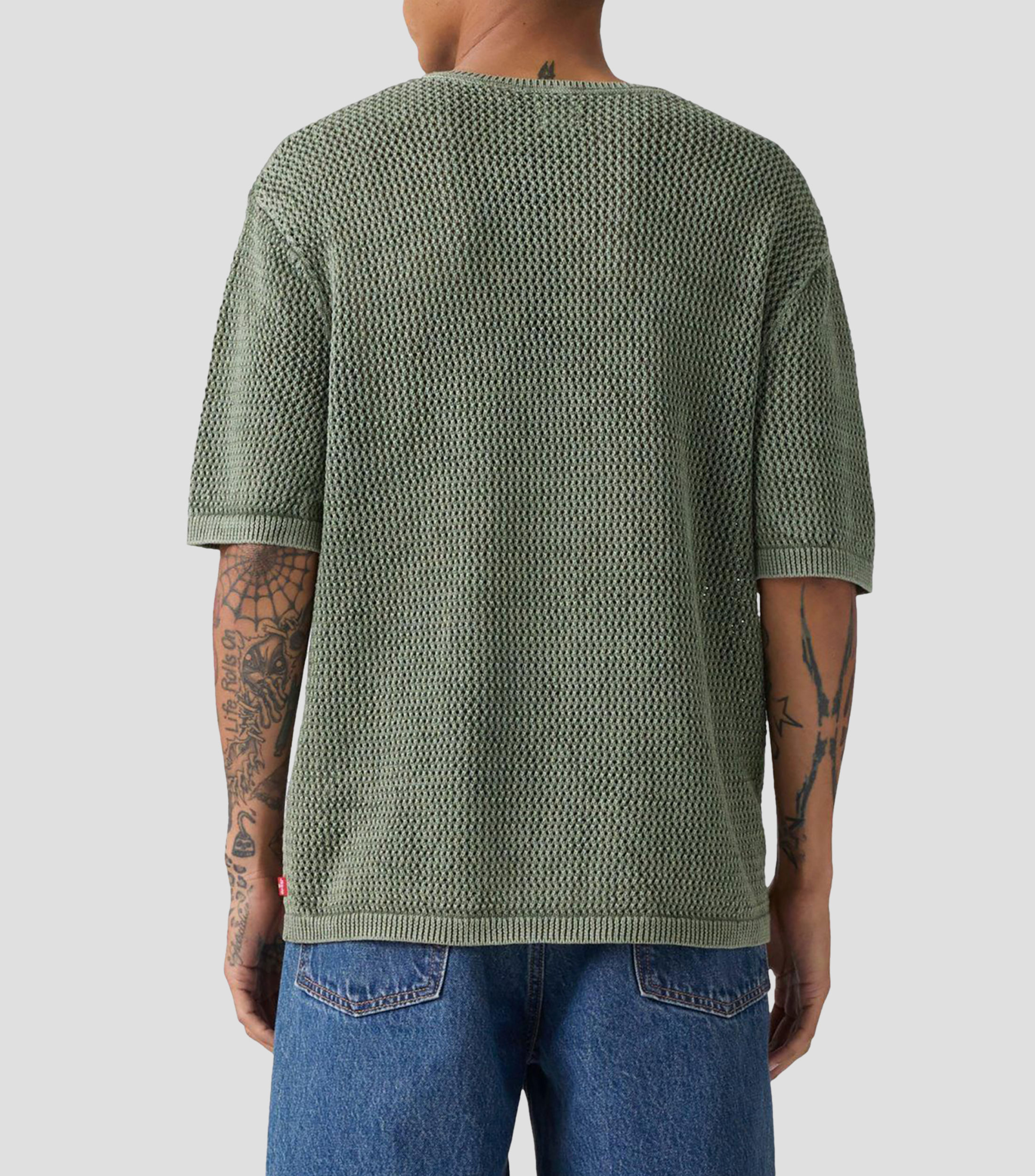 Playera cuello redondo manga corta sólido Hombre