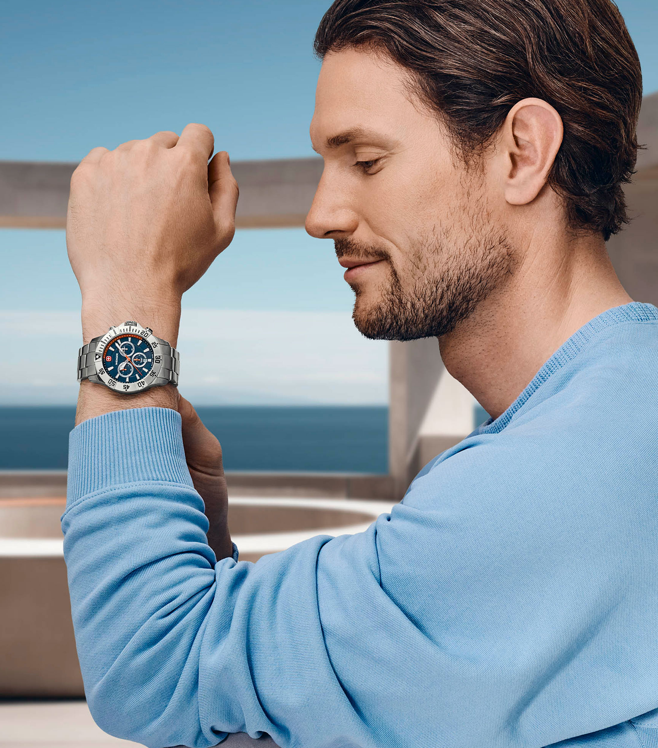 Reloj para Hombre Seaforce Deportivo Plateado