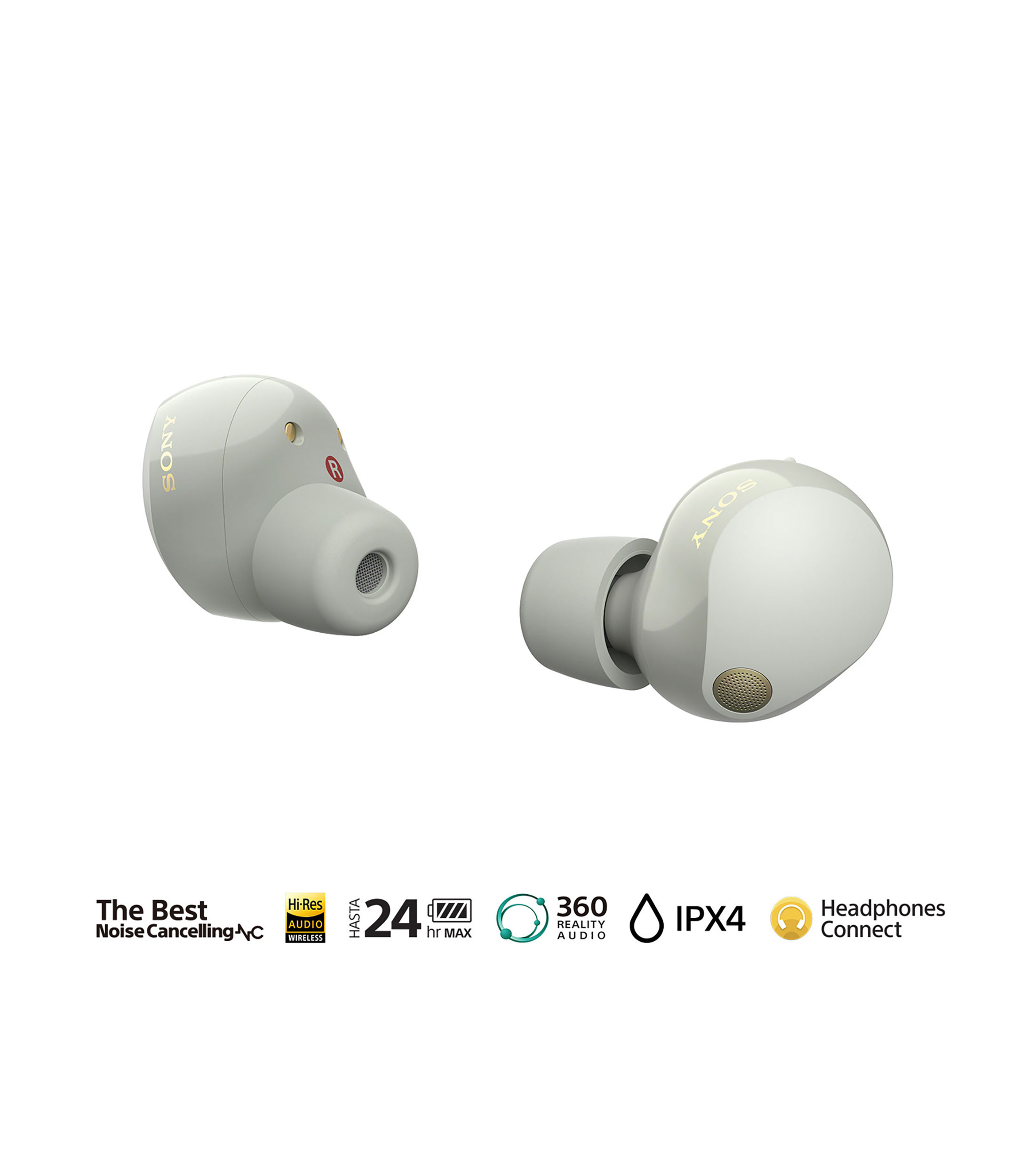 Audífonos Inalámbricos Bluetooth Earbuds WF-1000XM5 Plata