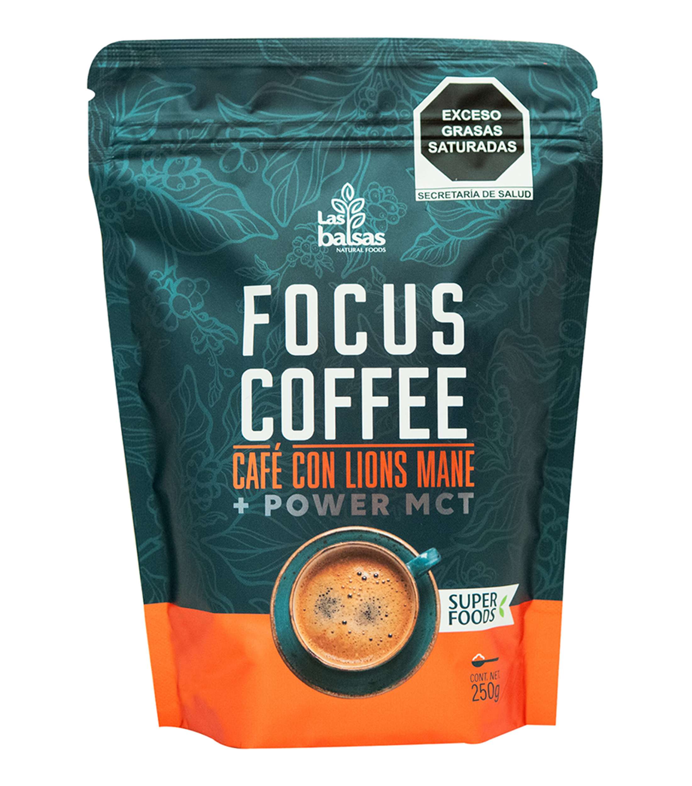 Café con lions mane + Power MCT, 250 g