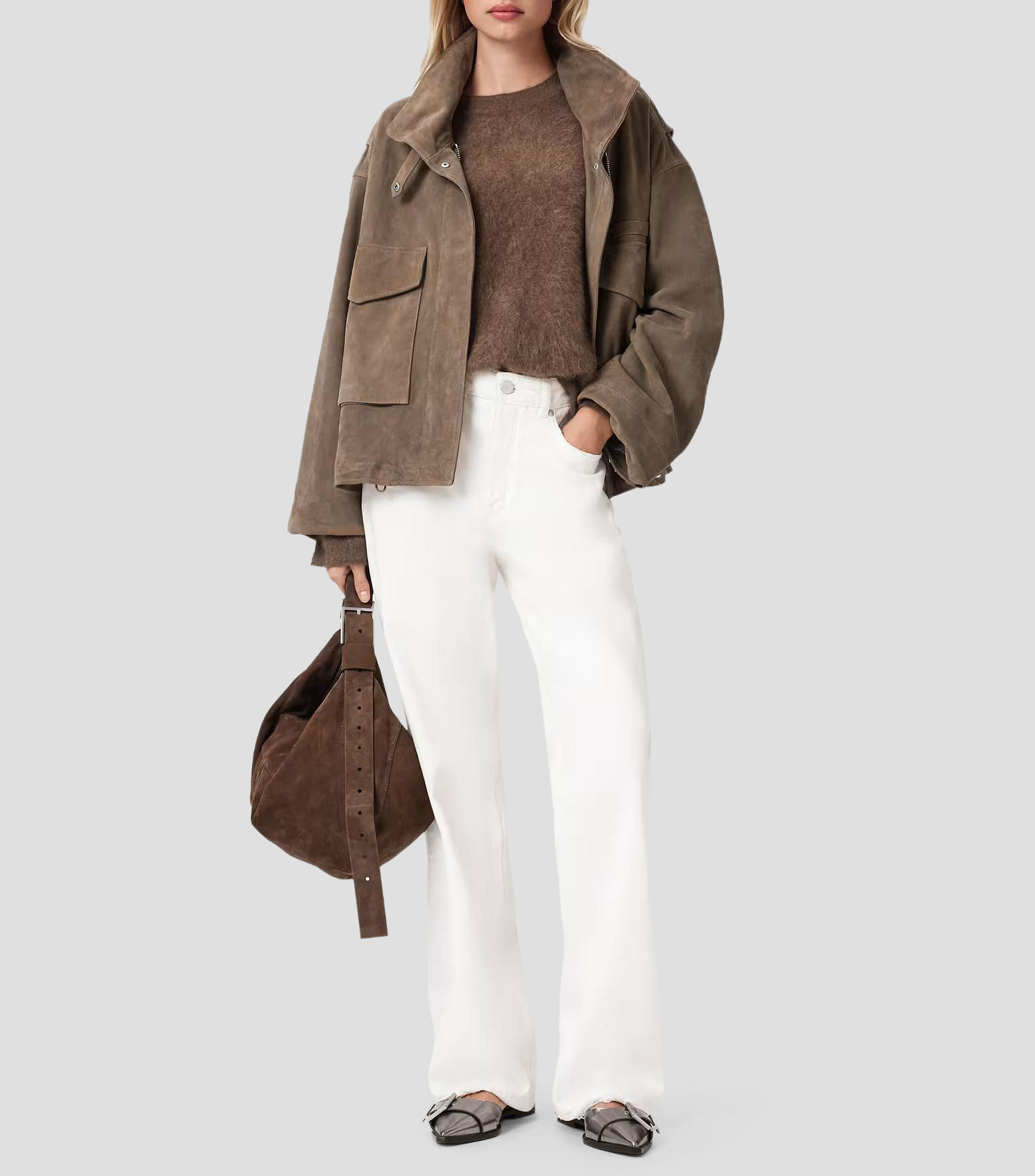 Chamarra Clay de piel Mujer