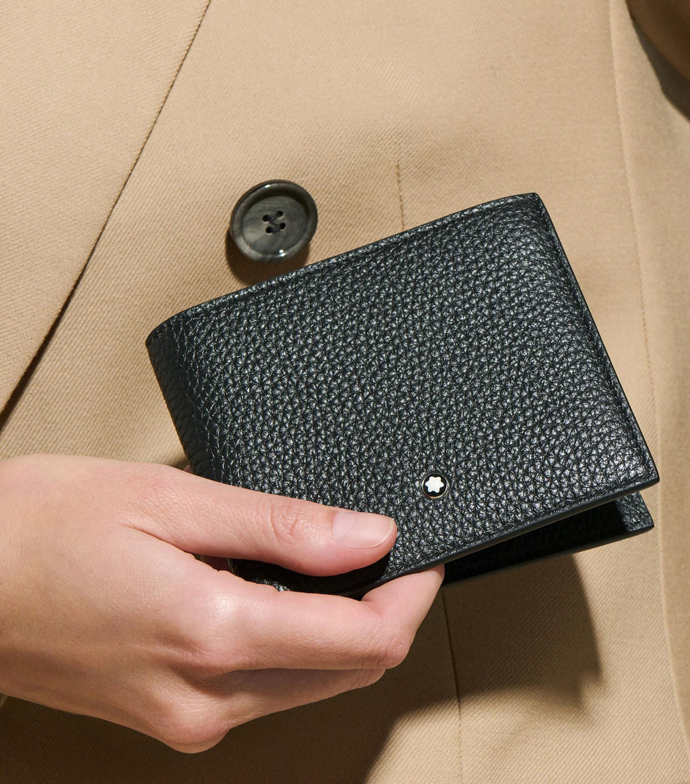 Cartera Soft Grain Wallet 8cc Bk Hombre