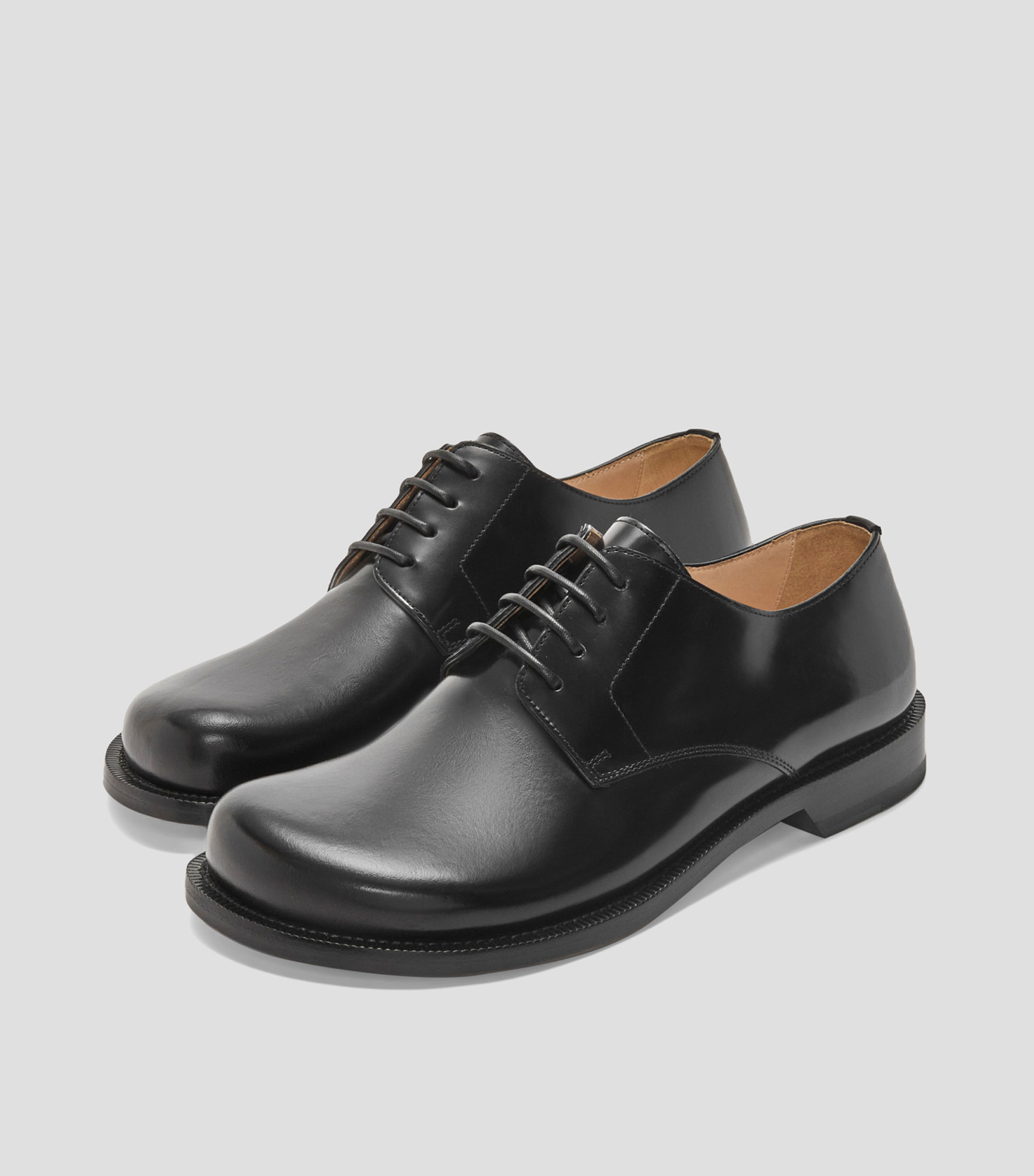 Zapatos casuales en piel derby Hombre
