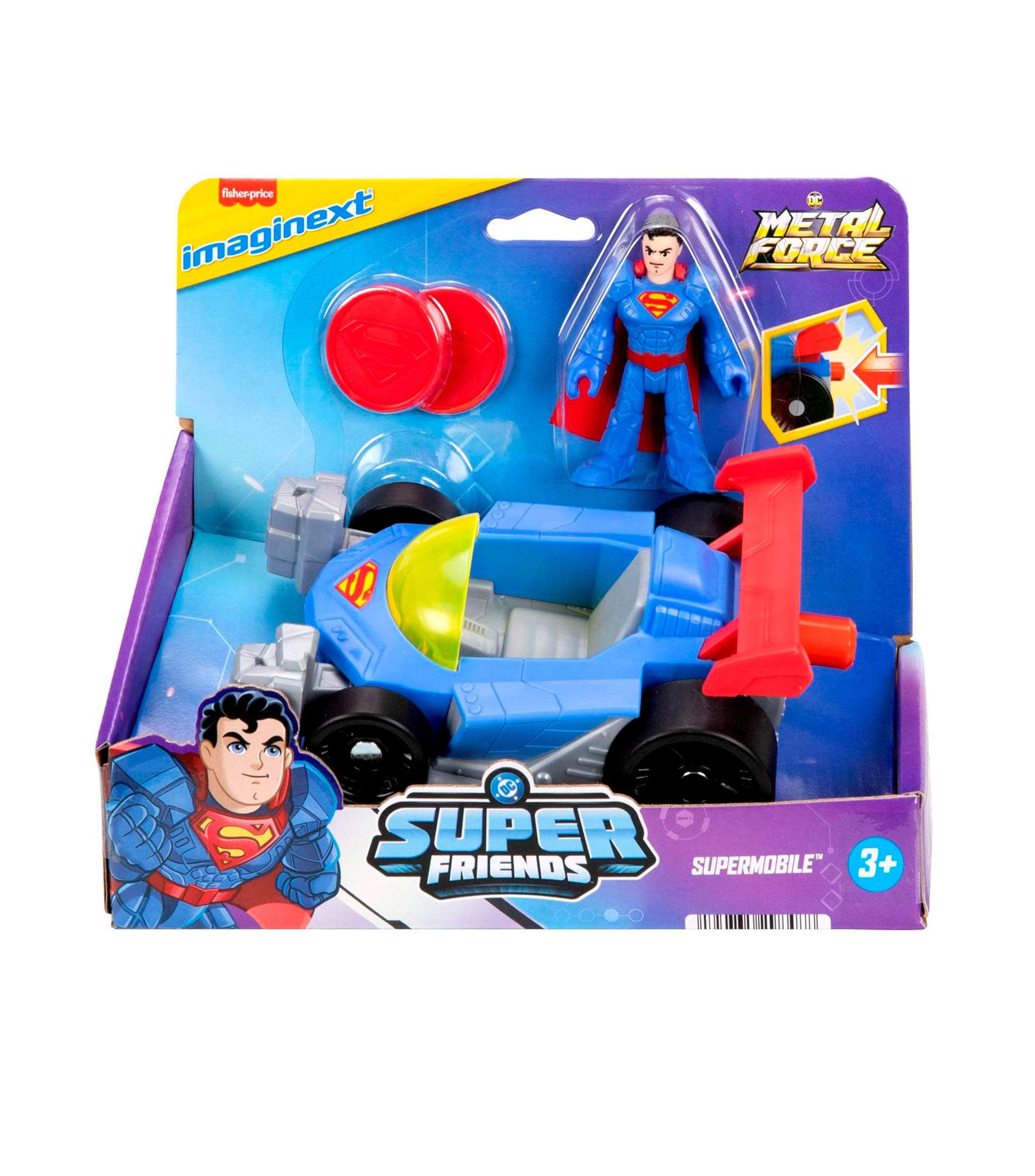 Vehículo Metal Force Superman