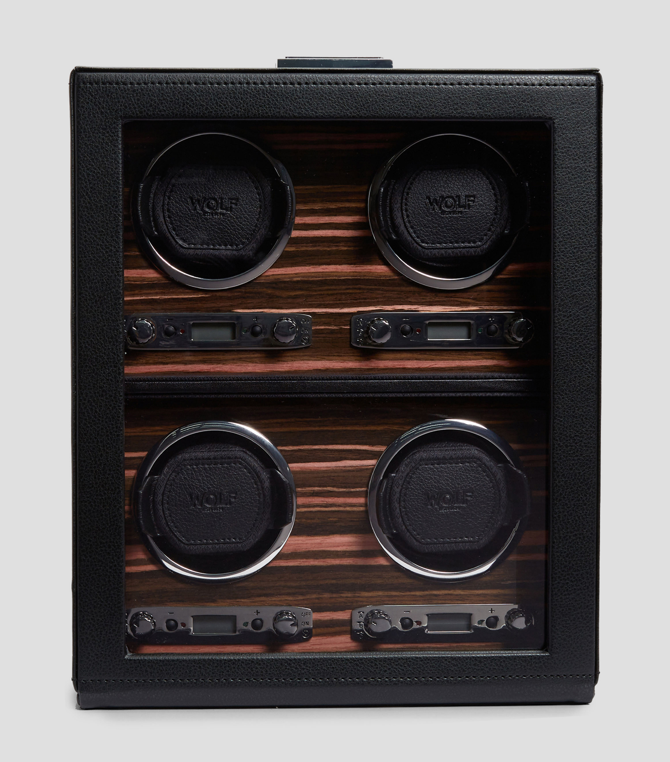 Watch Winder Individual Roadster Negro 4 Piezas