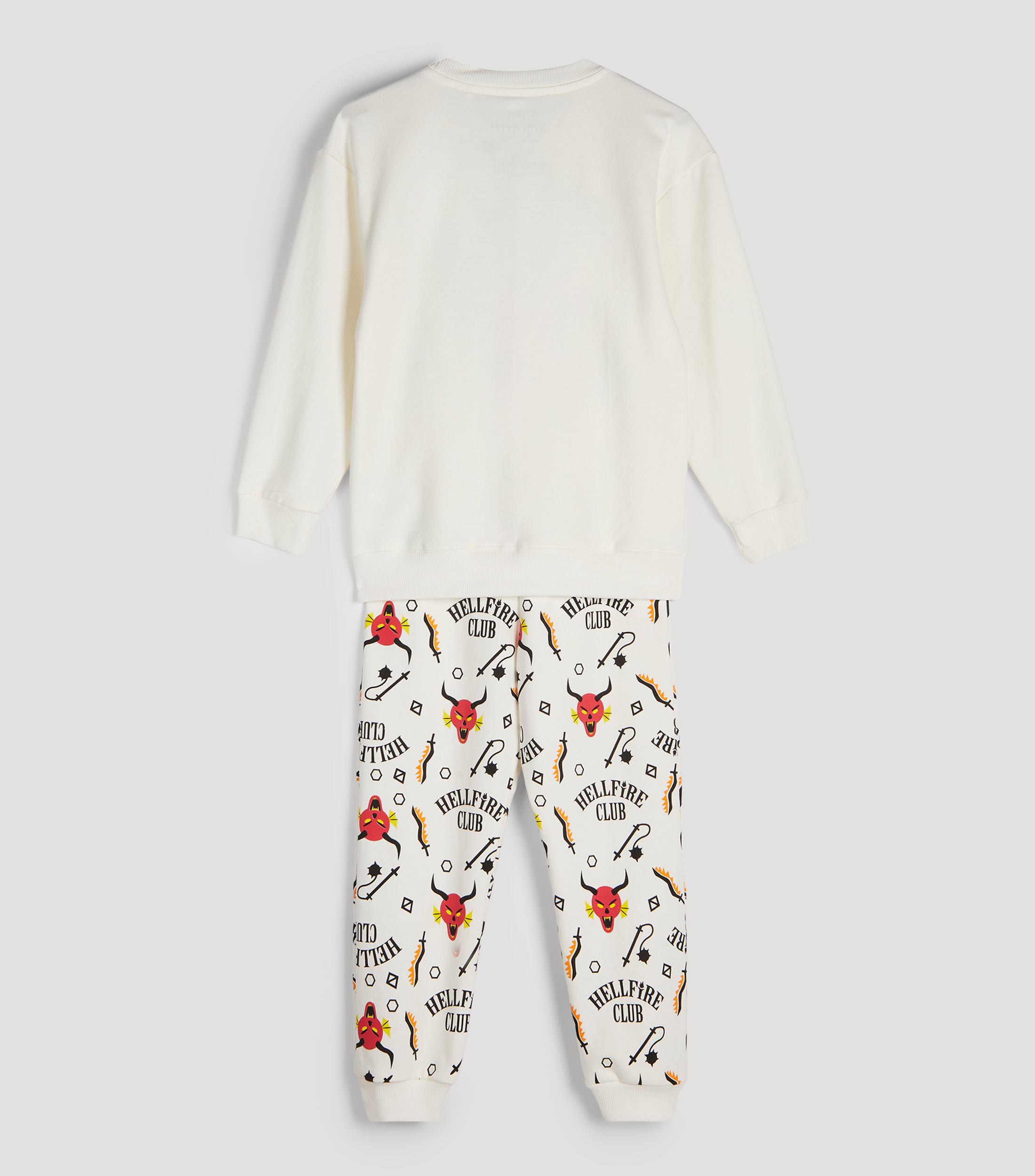 Pijama 2 piezas cuello redondo manga larga Stranger Things Niño