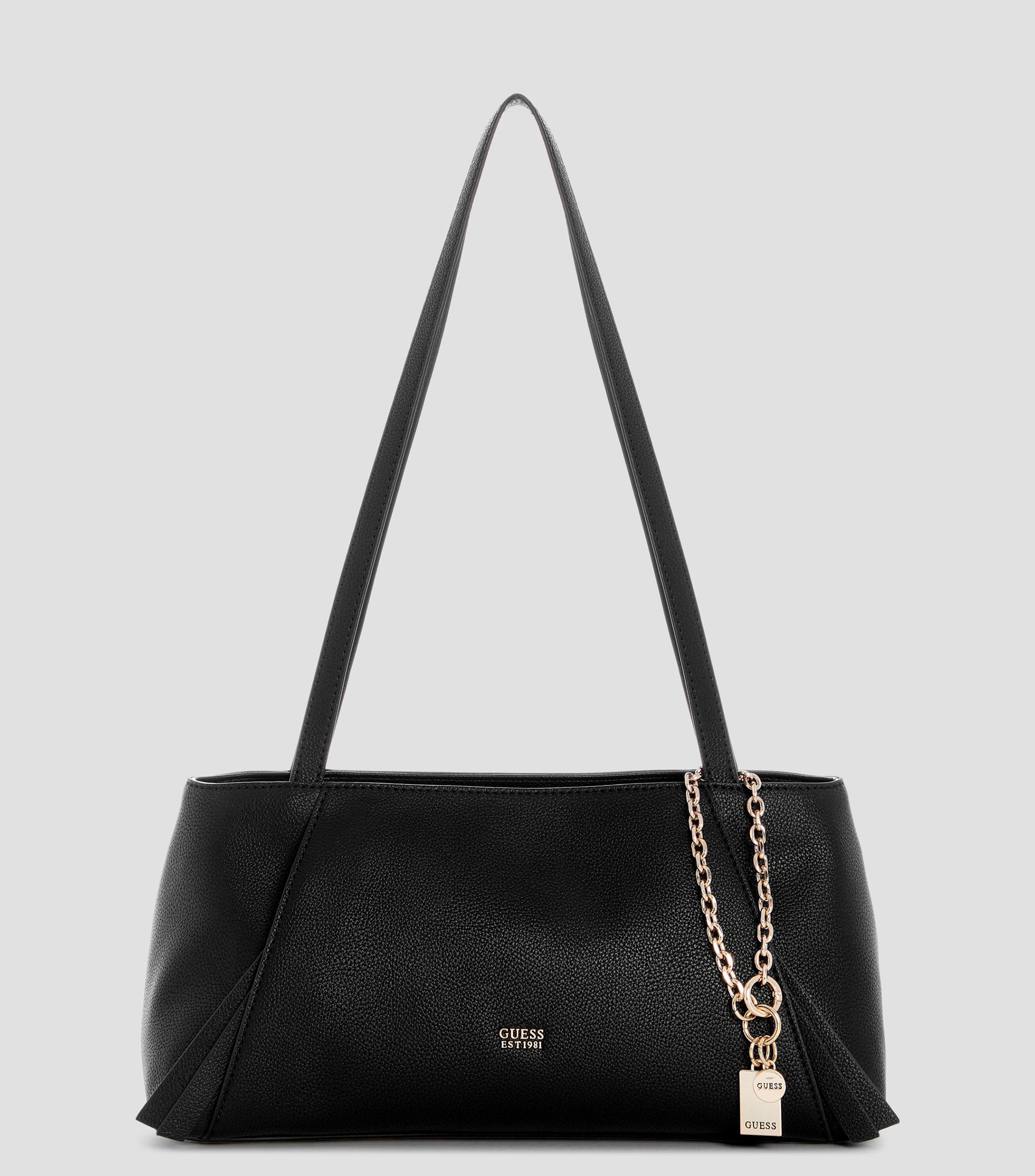 Bolsa satchel lisa con detalle texturizado Mujer