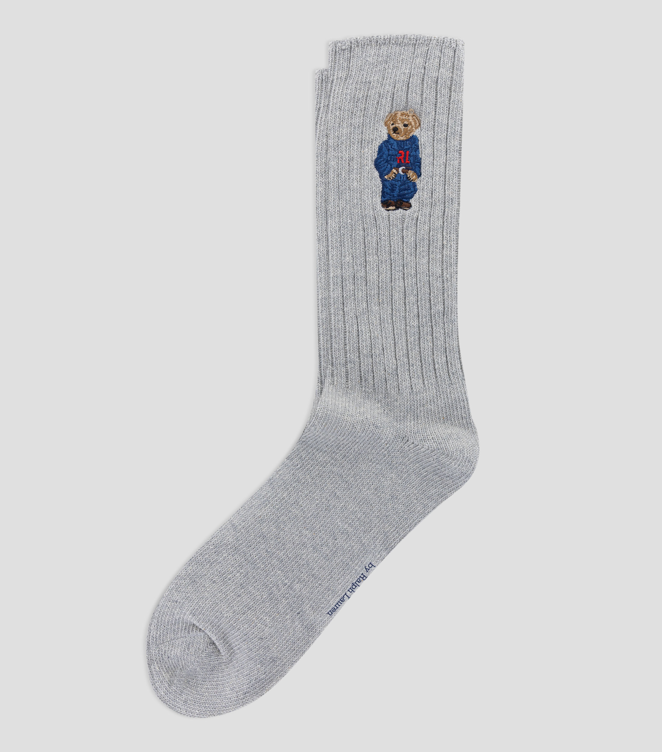 Calcetín Embroidered Bear Hombre