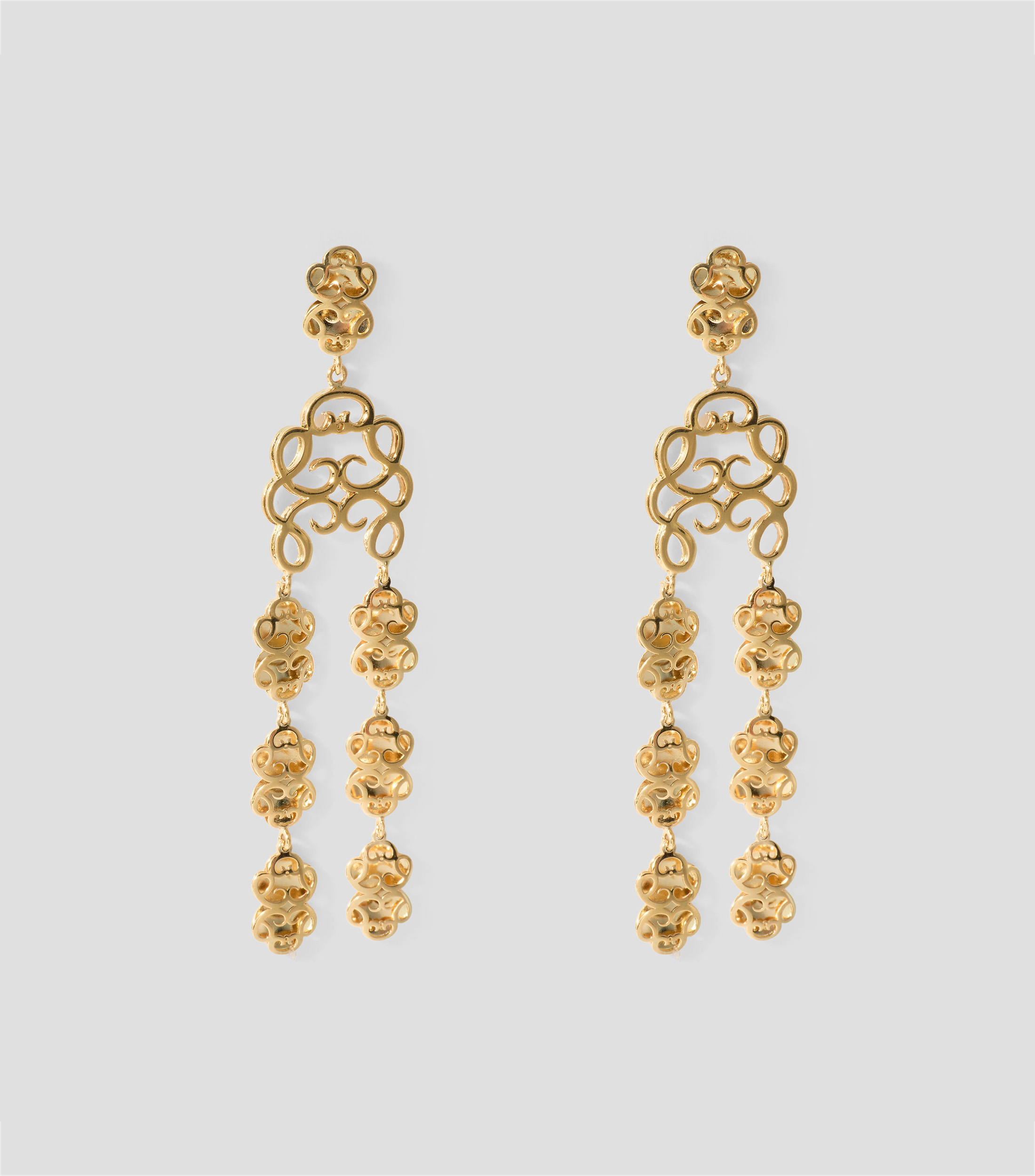 Pendientes en plata .925 Símbolo Real Mujer