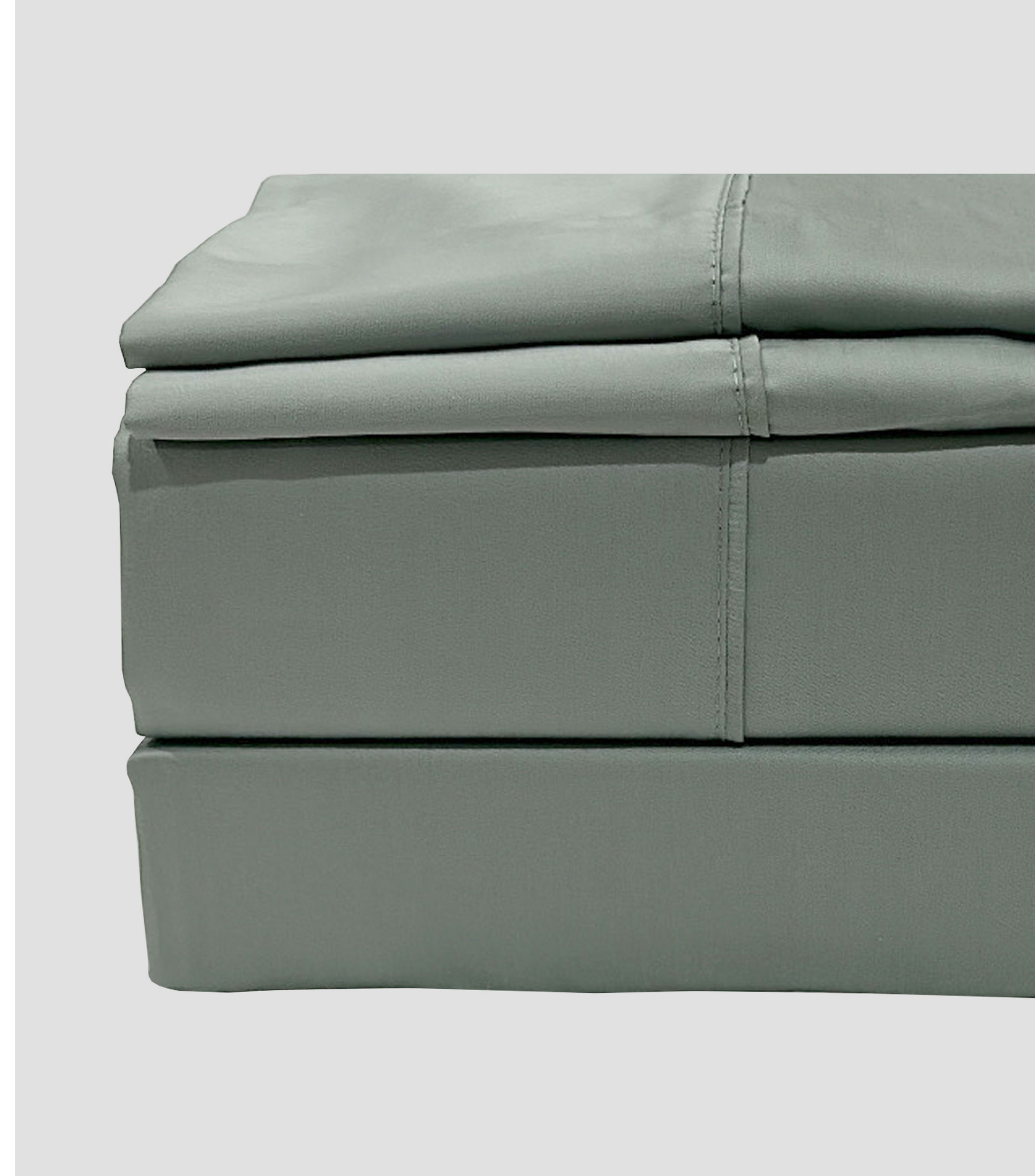 Juego de Sabanas Queen Size Bambu-Algodon Verdes