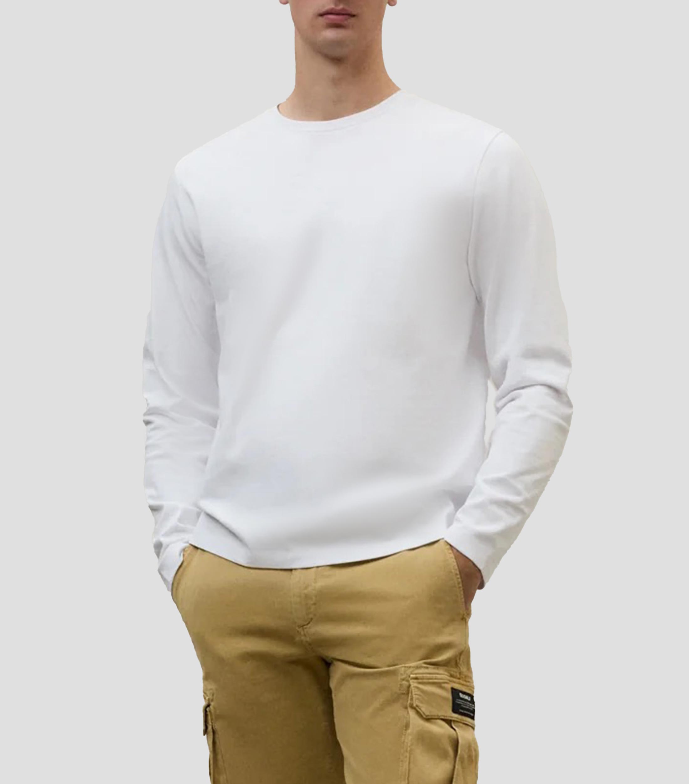 Playera cuello redondo manga corta lisa Hombre