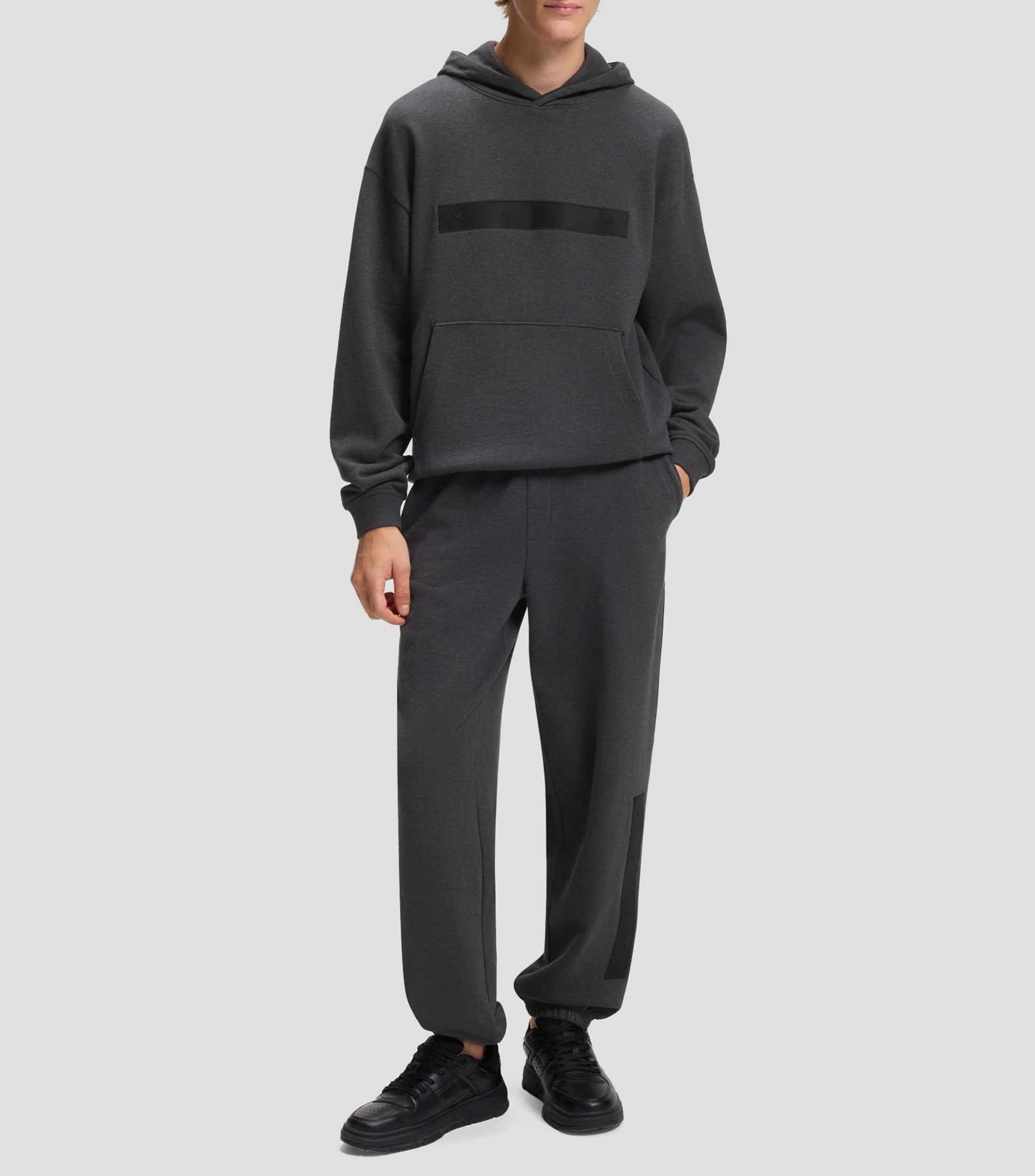 Pants de chándal relaxed fit de algodón con detalle de logo Hombre