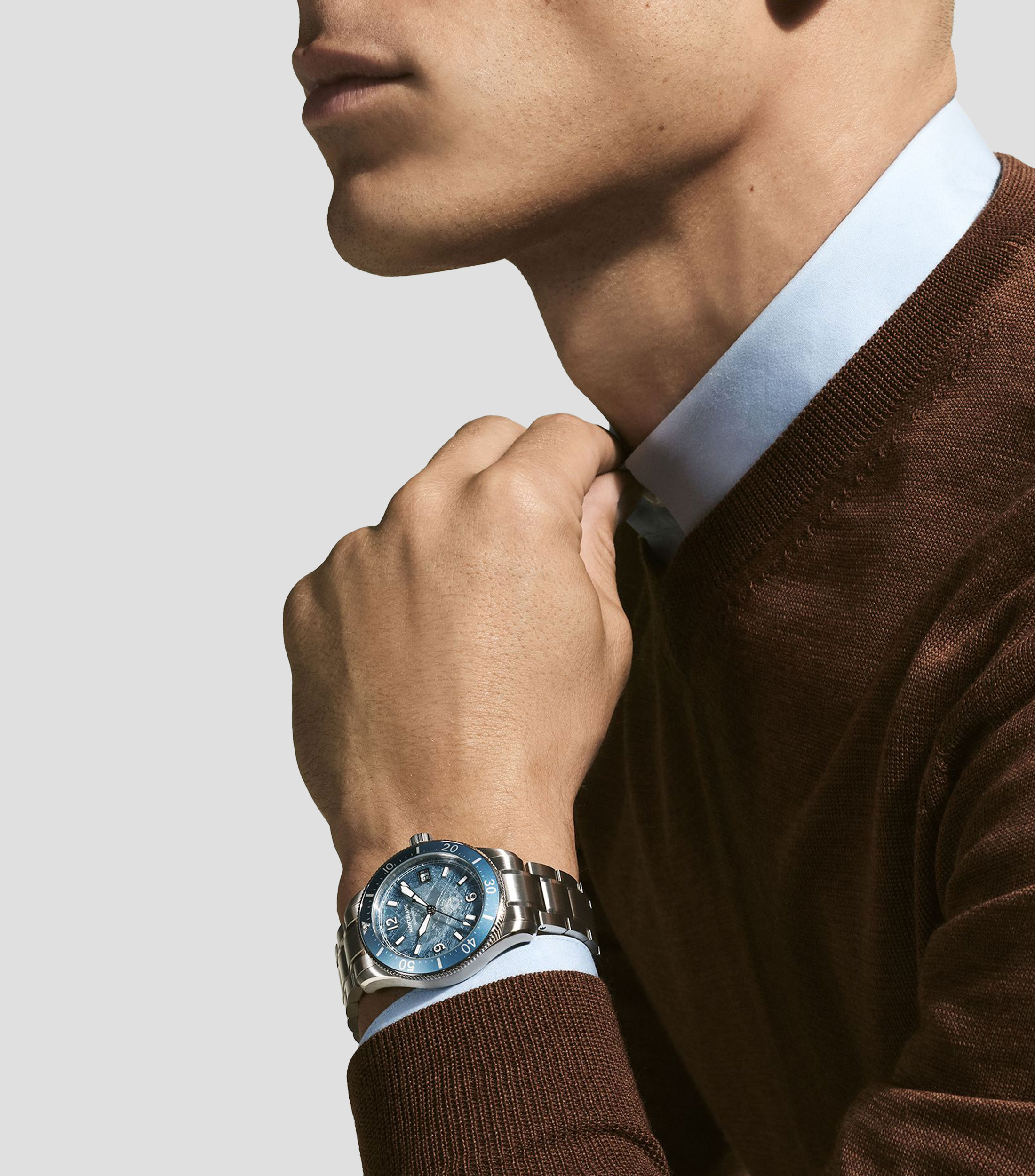 Reloj para Hombre Iced Sea Automatic Date 0 Oxygen Casual, Plateado