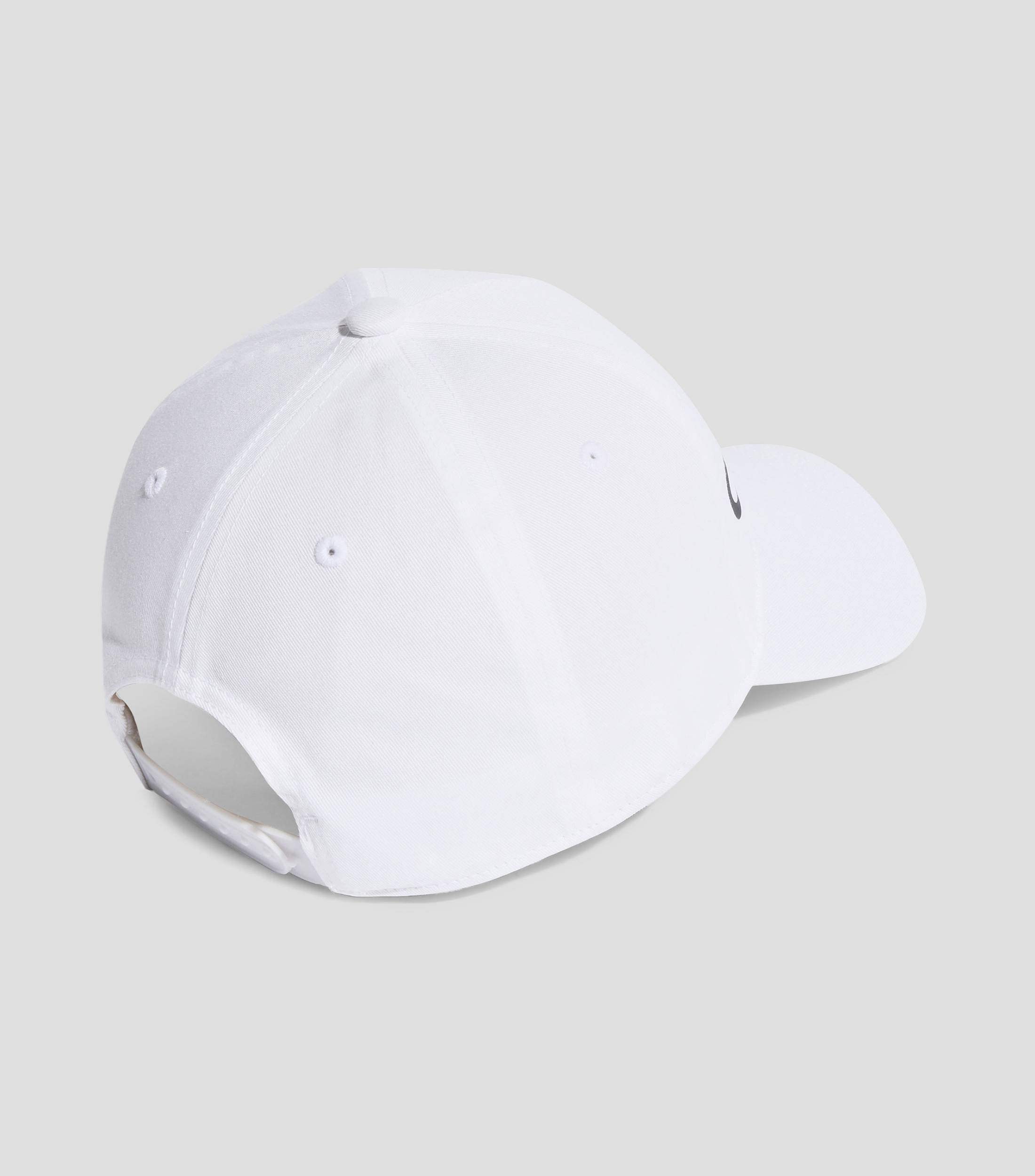Gorra de entrenamiento con nombre de la marca, blanca Unisex