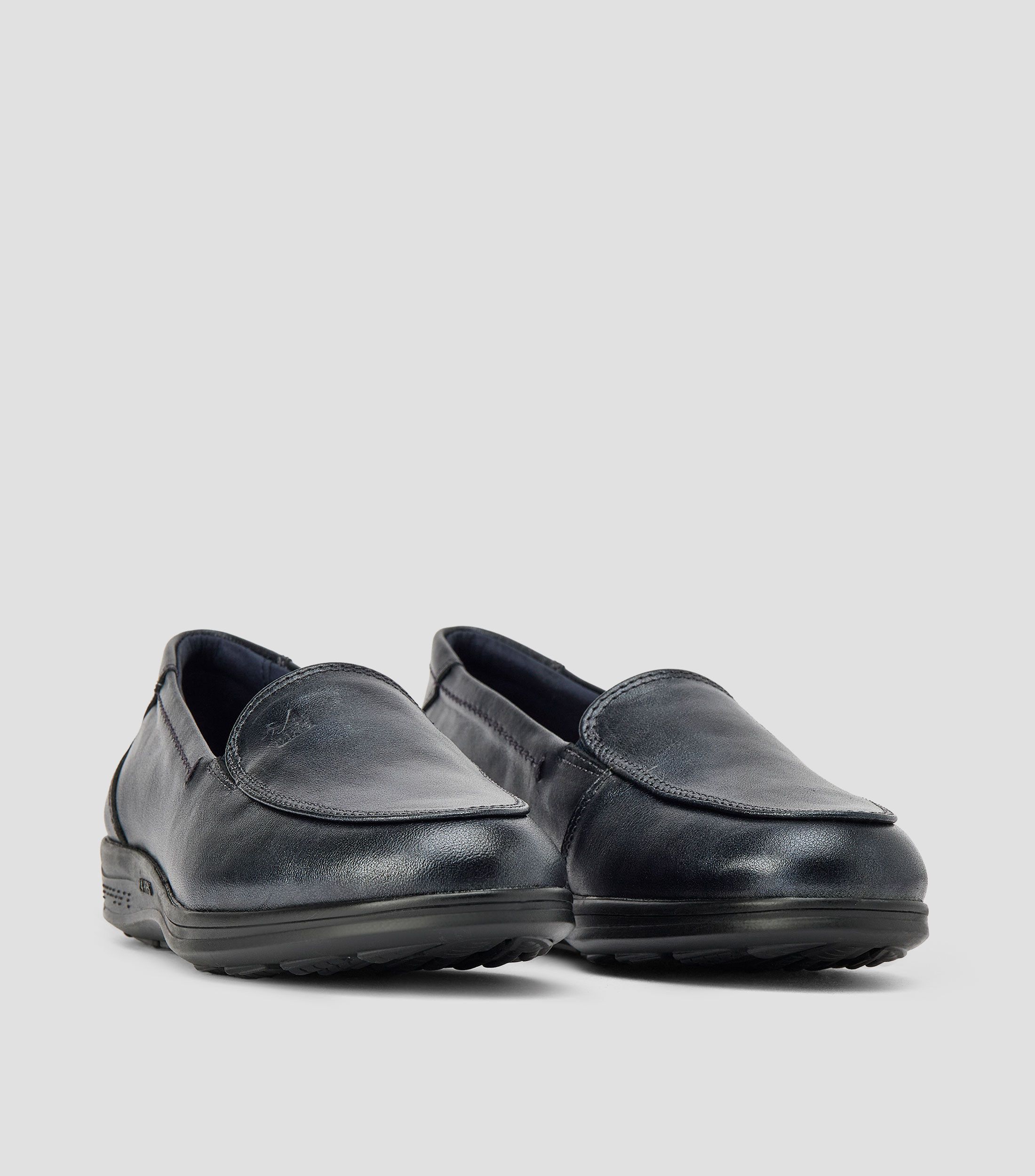 Mocasines en piel liso Mujer