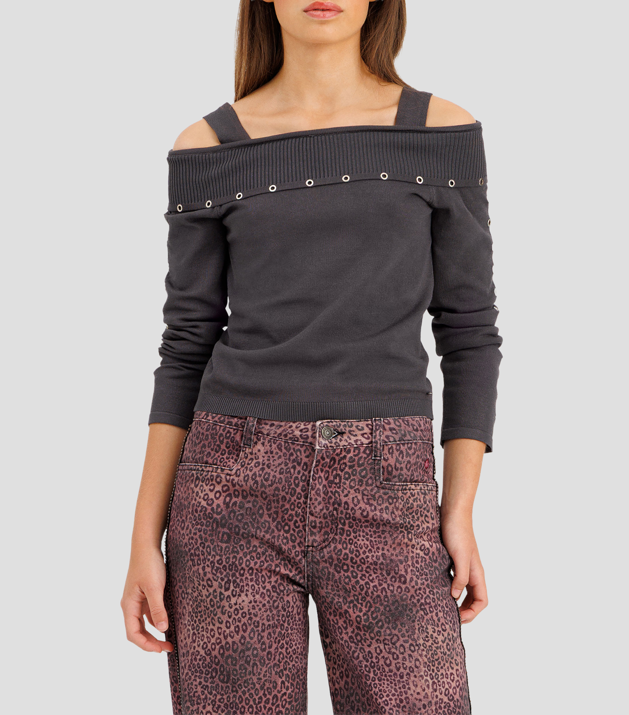 Suéter cuello redondo Mujer