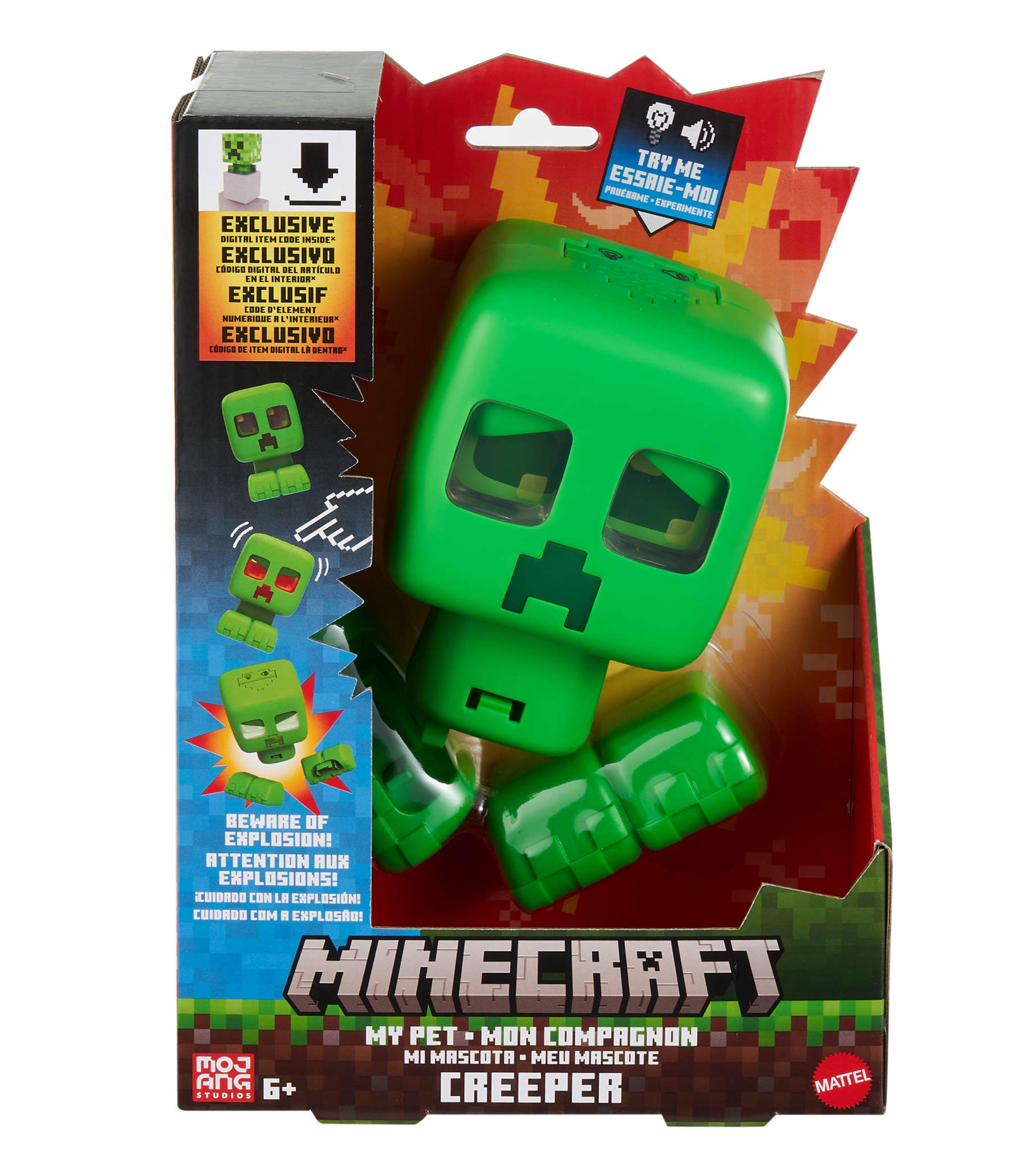 Figura de Acción Minecraft Mi Mascota Creeper