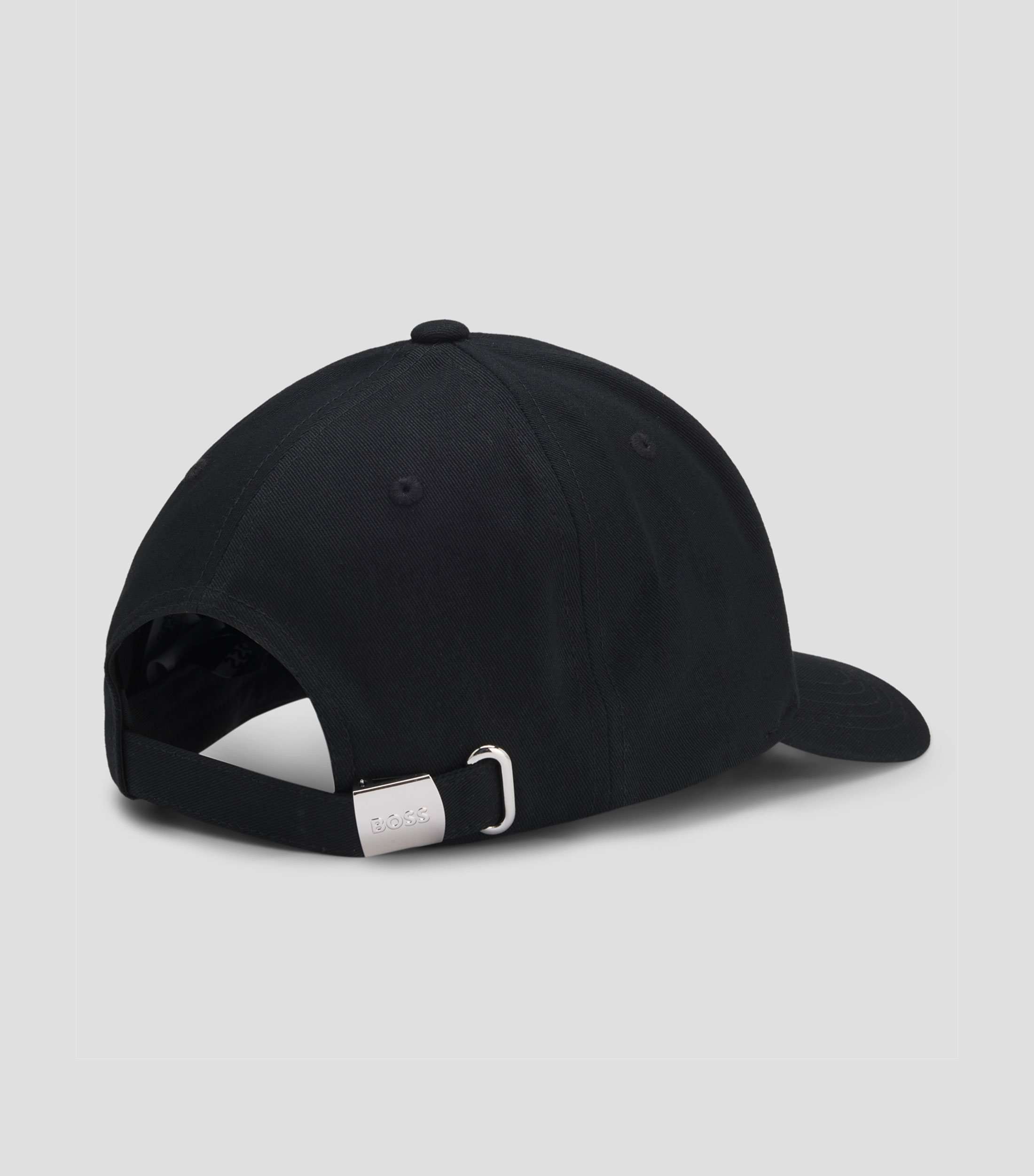 Gorra de sarga de algodón con logo bordado Hombre