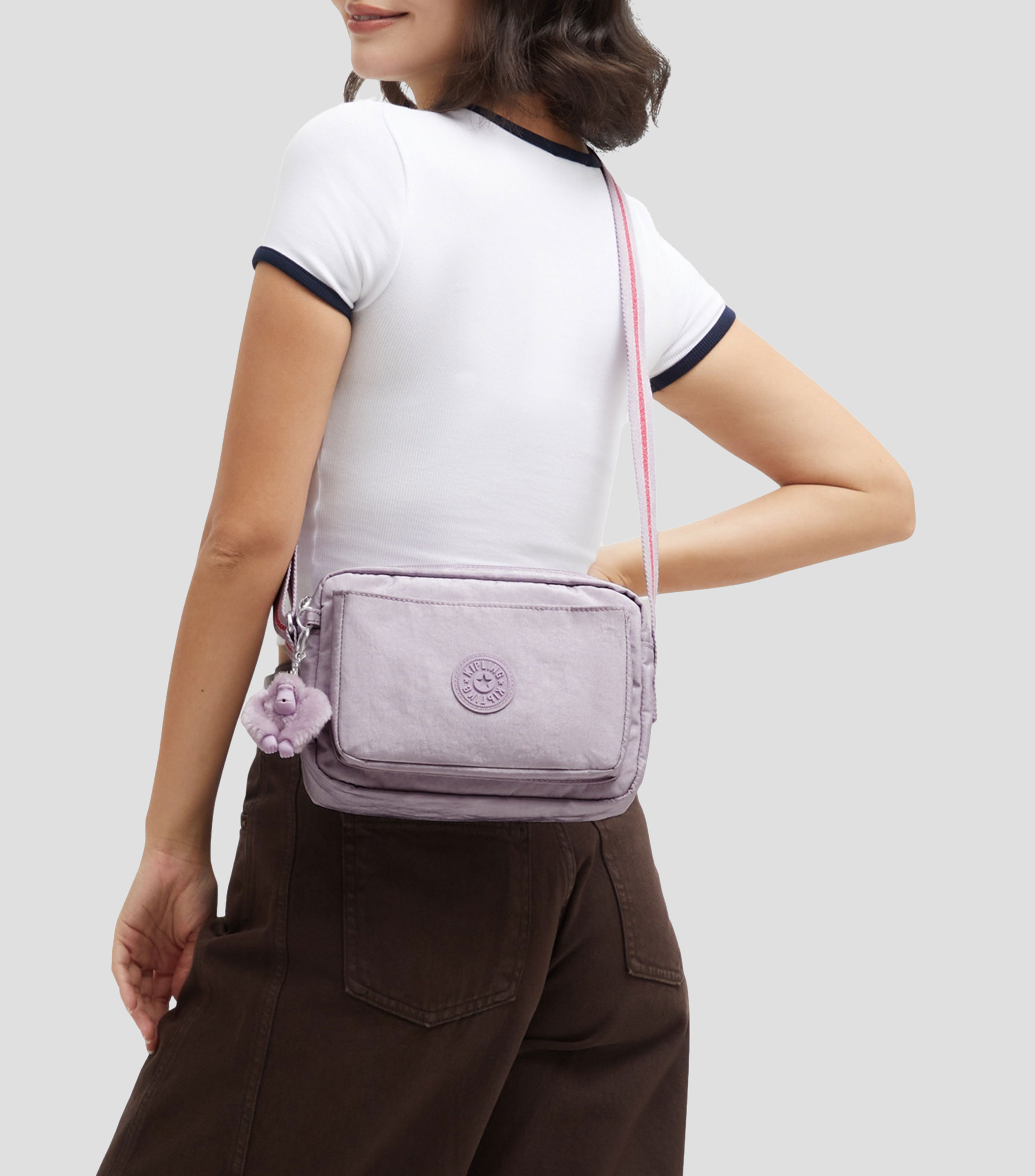 Bolsa crossbody morada Abanu lisa Niña