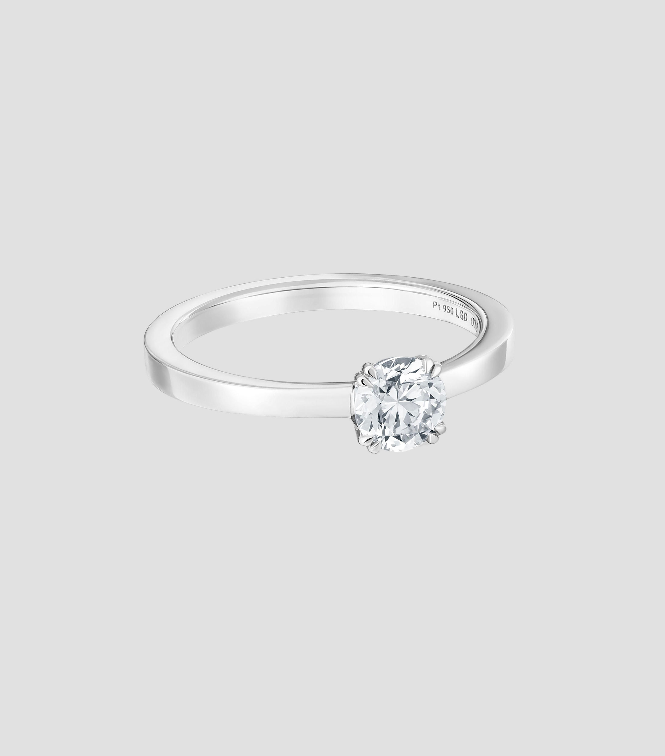 Anillo solitario Essentials LGD con incrustación de diamante Mujer