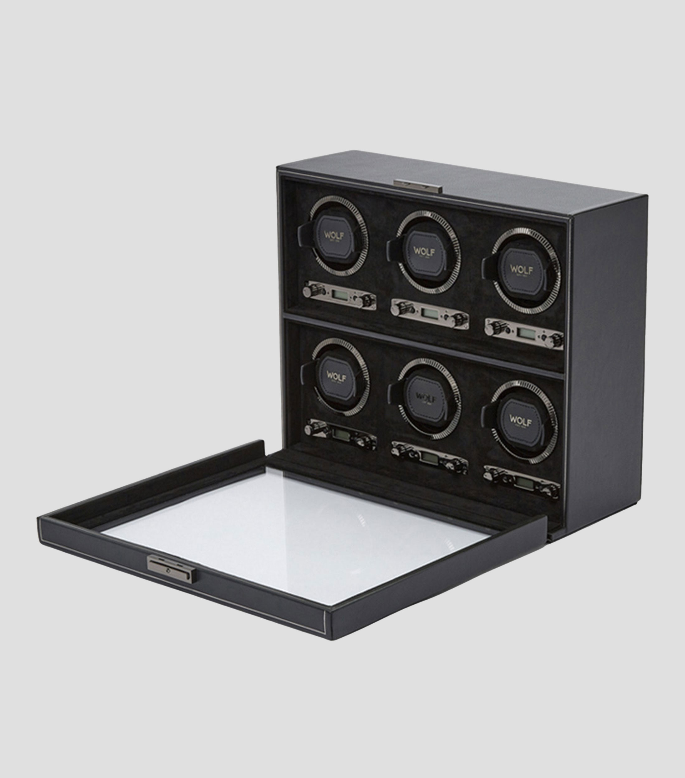 Caja de movimiento para relojes British Racing 6PC Winder