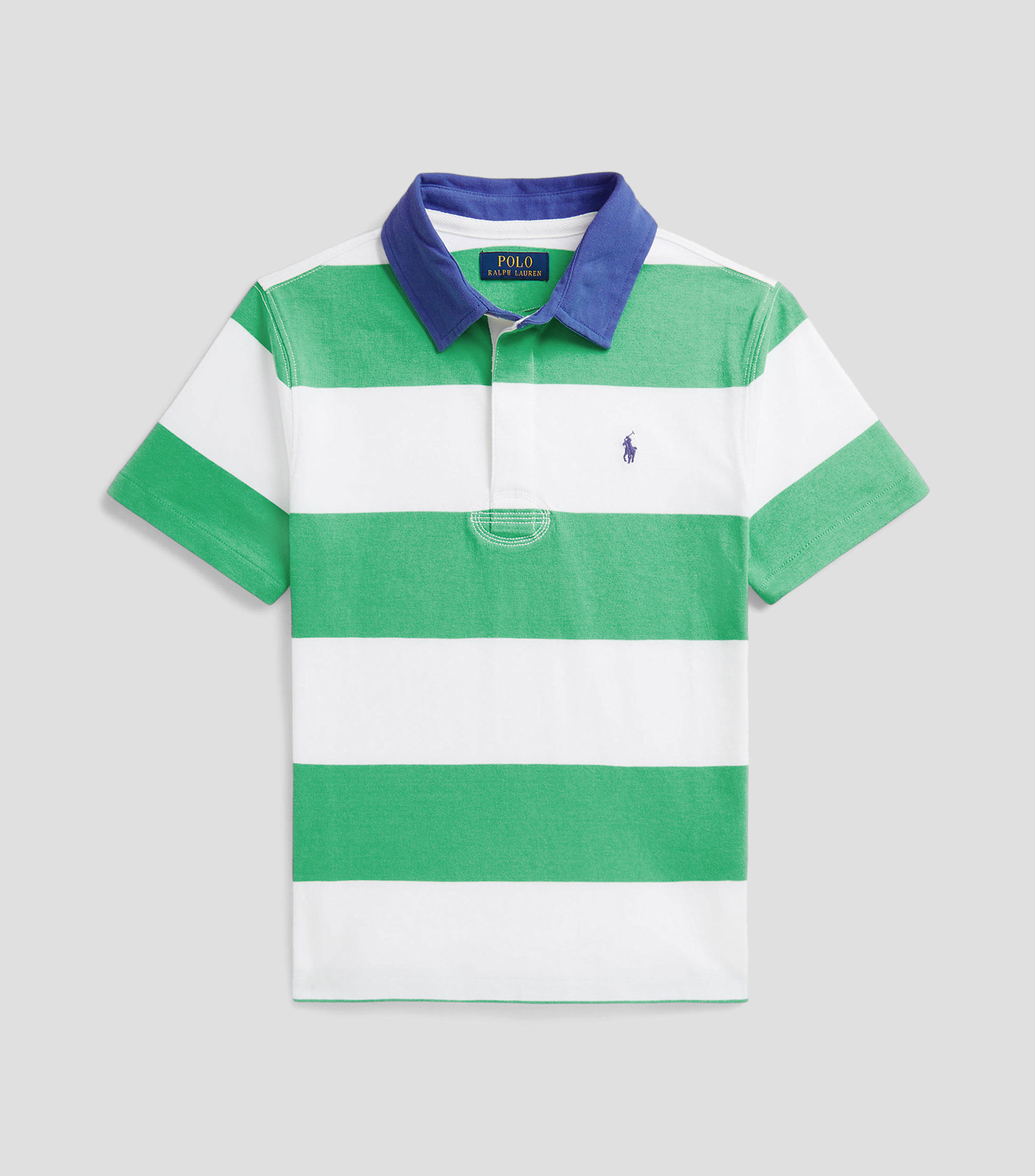 Playera polo manga corta con rayas Niño