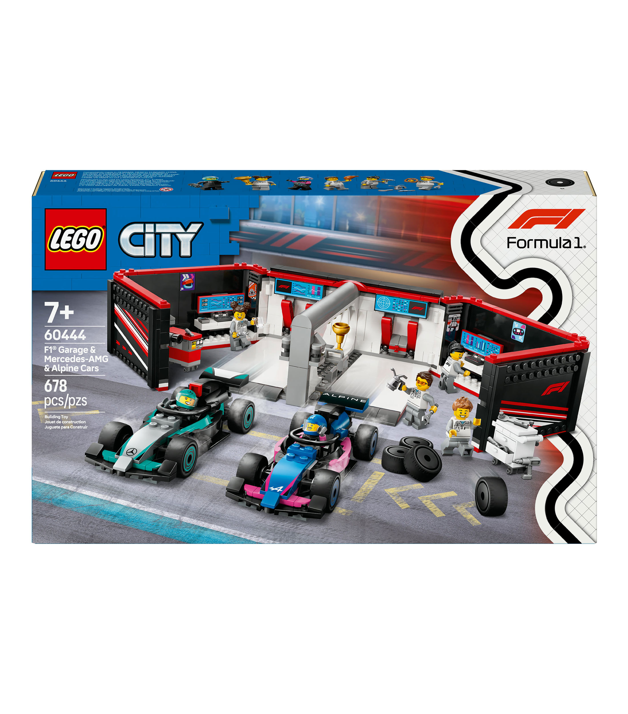 Lego City Taller de F1 con Autos Mercedes AMG y Alpine 60444