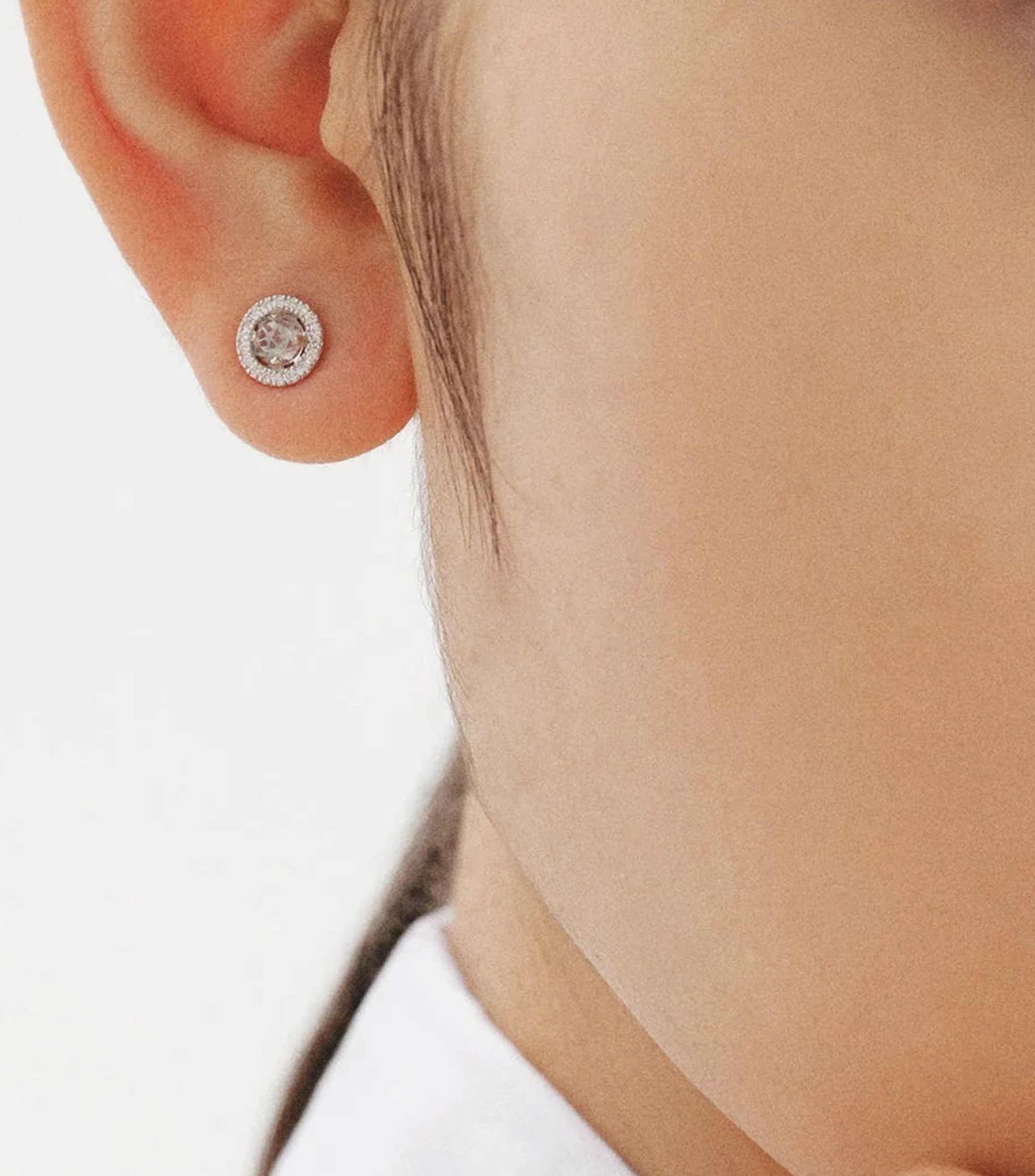 Aretes en plata .925 con topacios y zafiros Retro Mujer