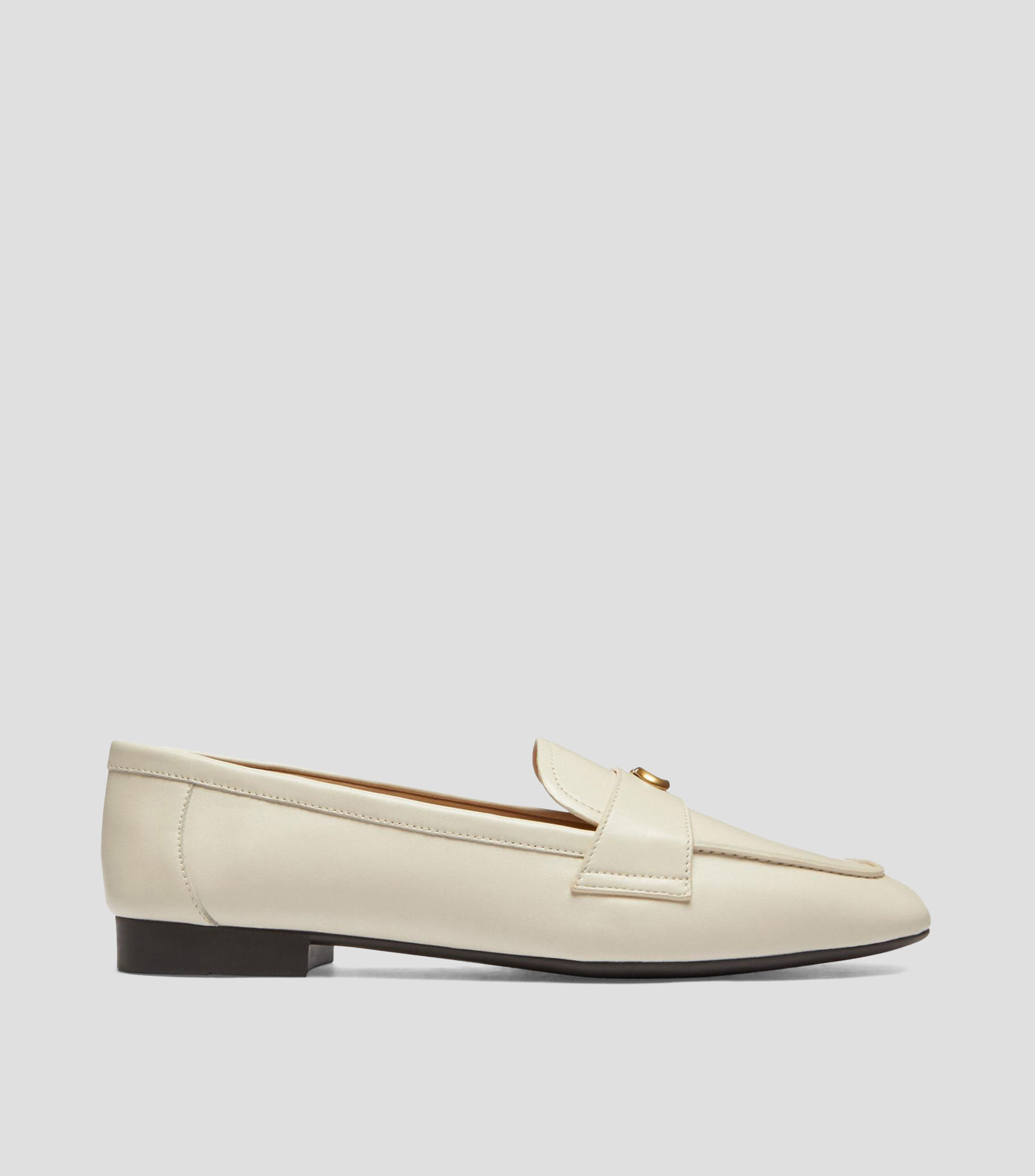 Mocasines Sculpted en cuero con logo Mujer