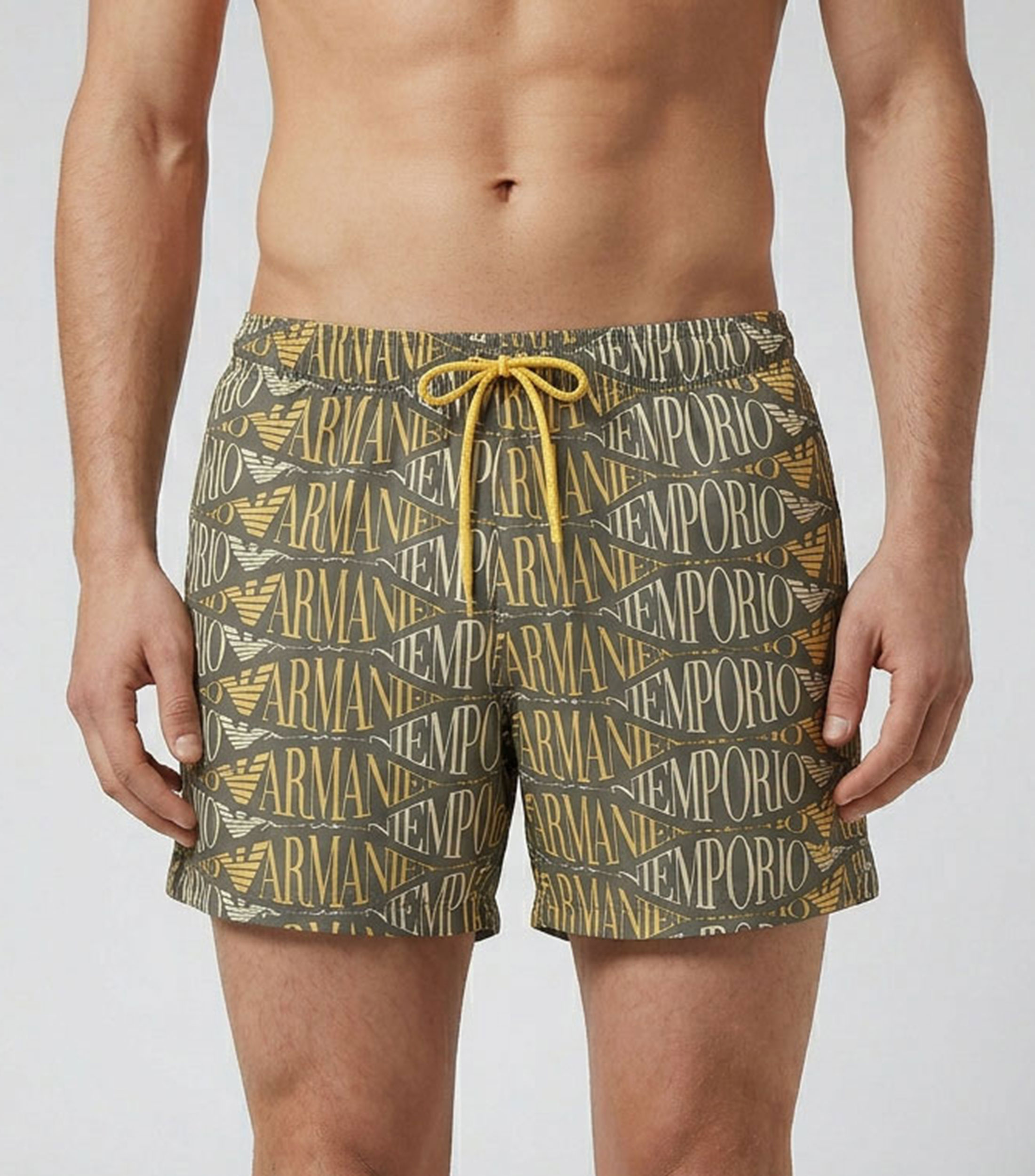 Traje de Baño corto con estampado Hombre