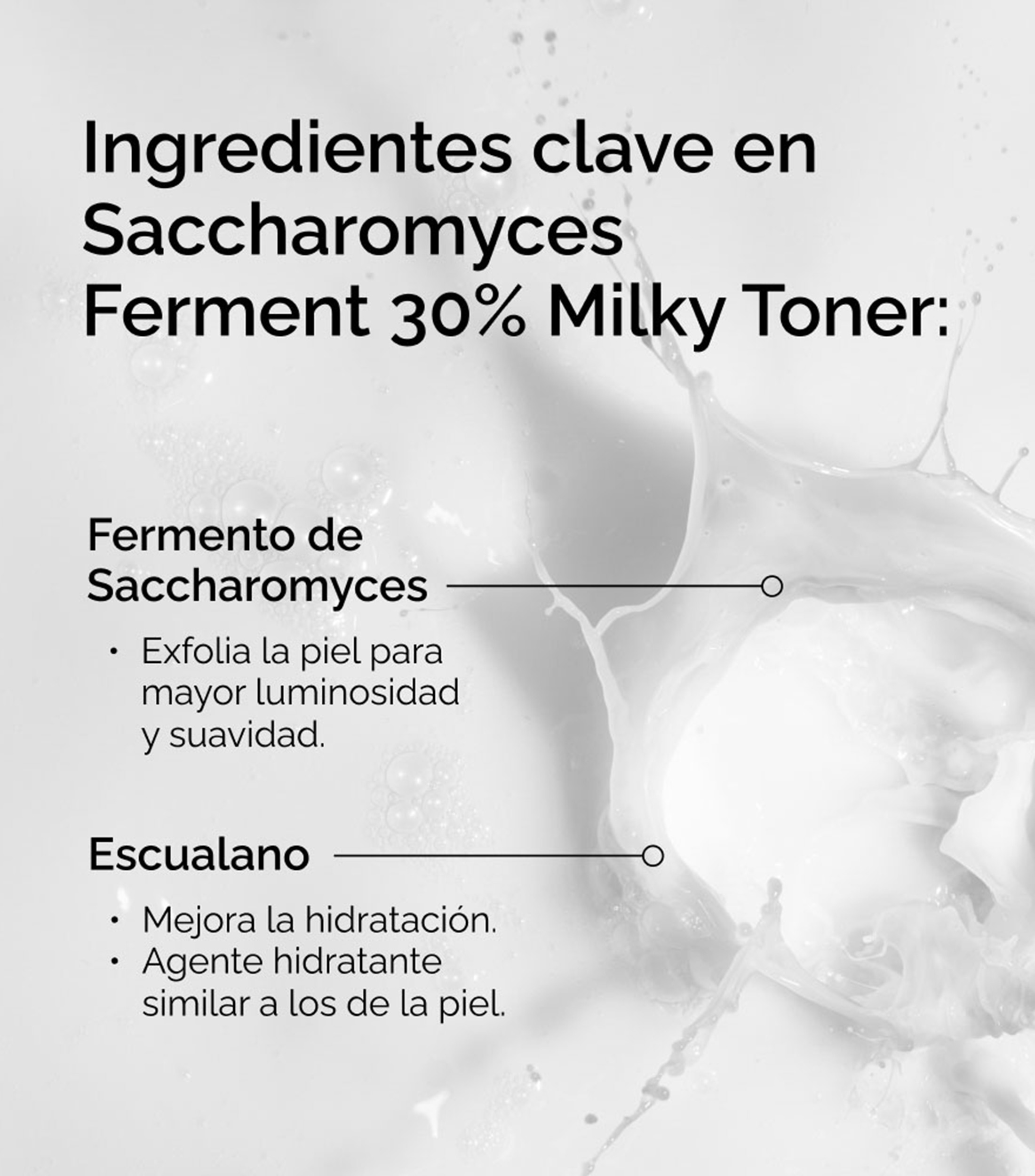 Tónico Facial Hidratante Saccharomyces Ferment 30%, 100 ml