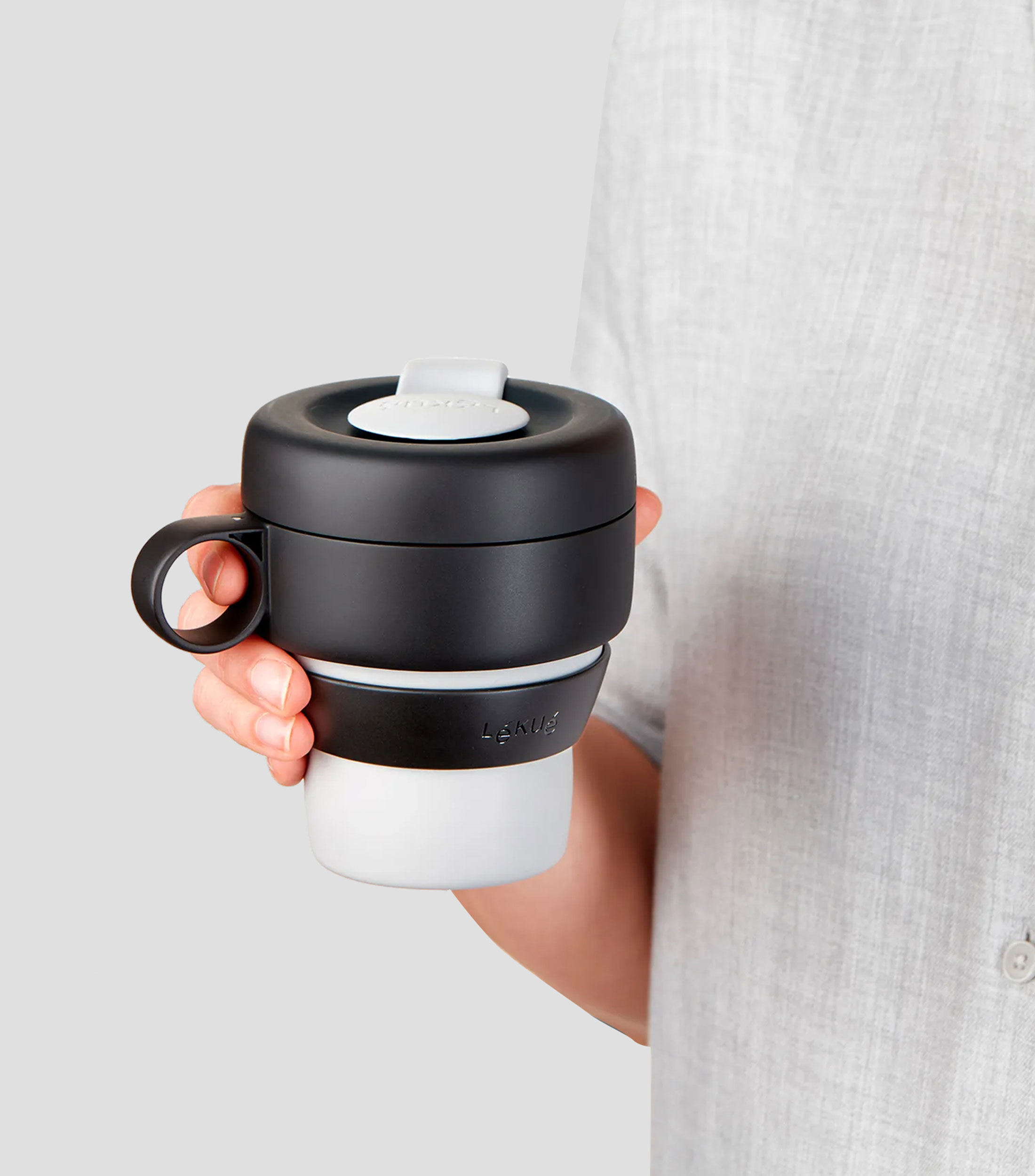 Taza Colapsable To Go Gris